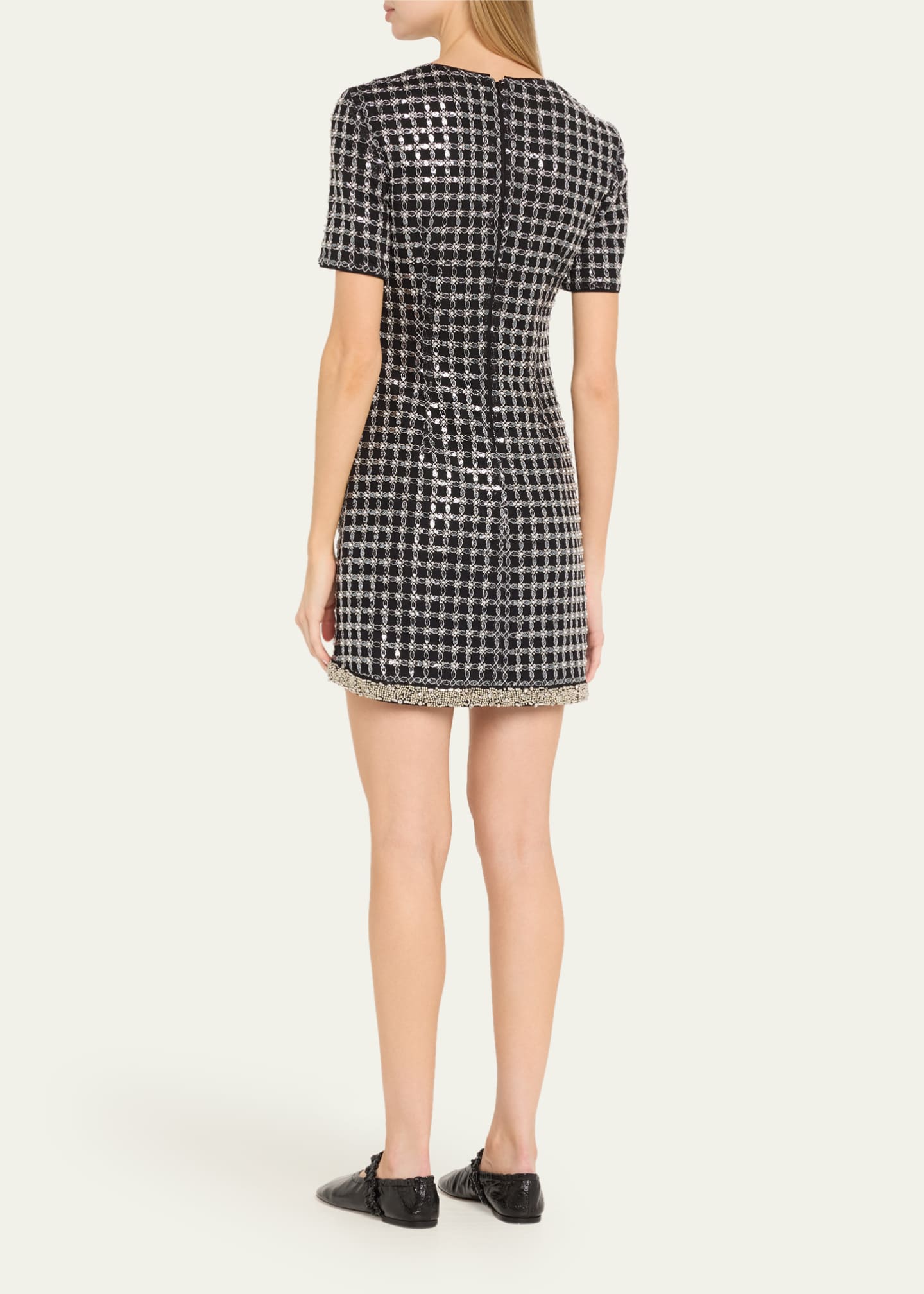 SIMKHAI Vivalie Short-Sleeve Mini Dress Image 3 of 5