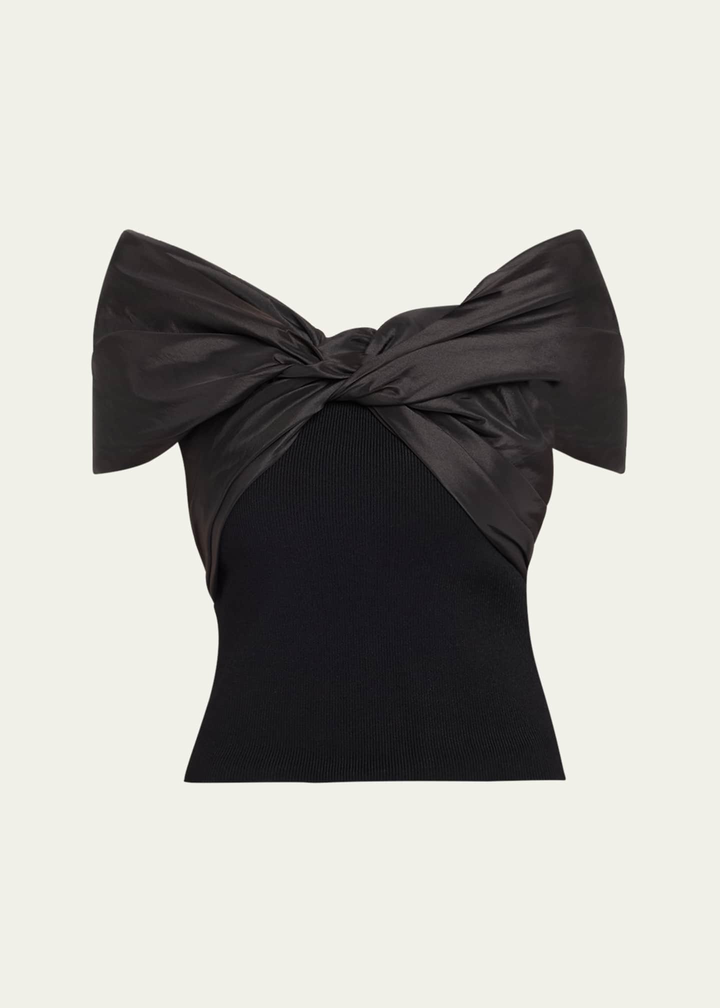 SIMKHAI Celiana Combo Off-The-Shoulder Top Image 1 of 5