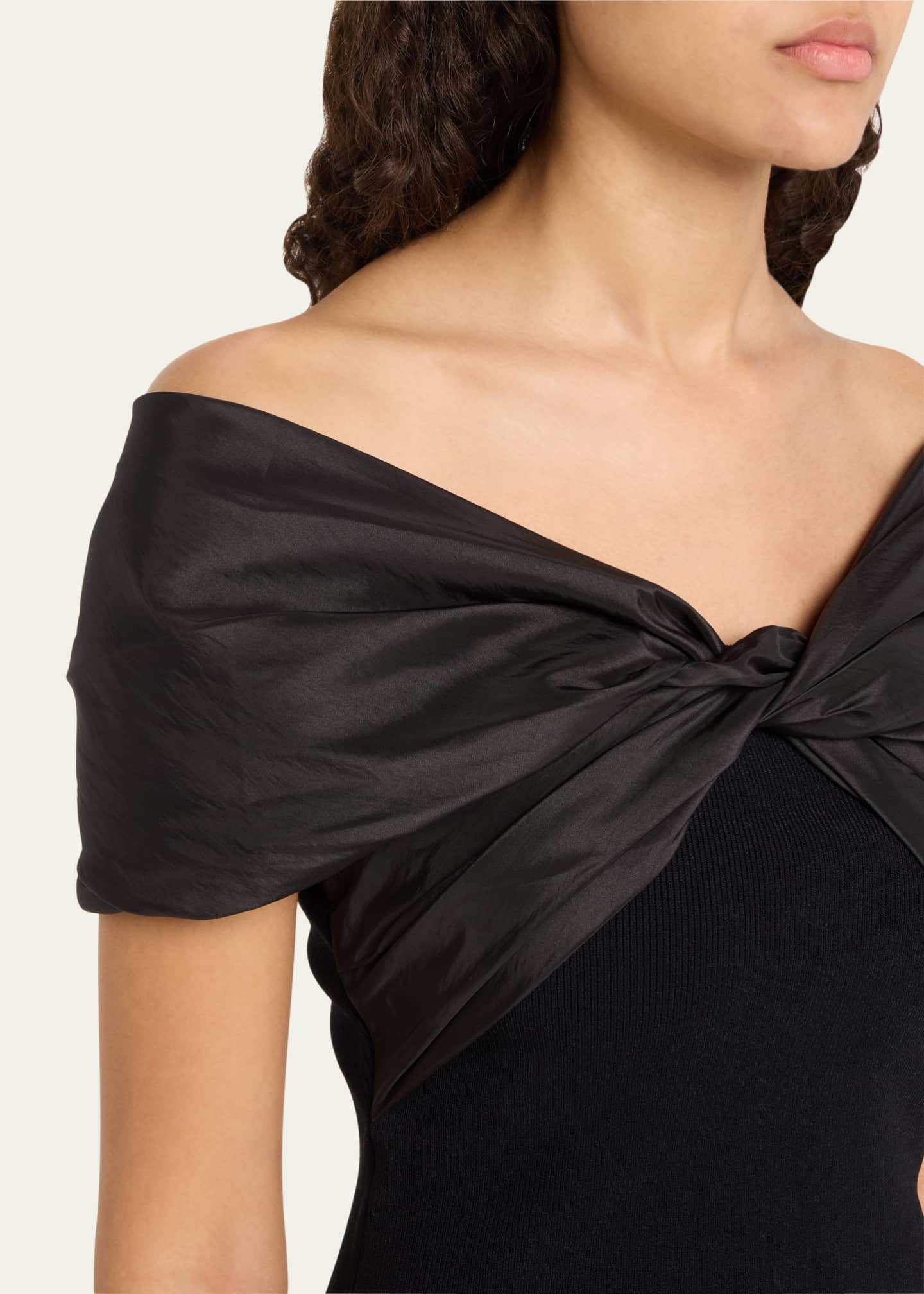 SIMKHAI Celiana Combo Off-The-Shoulder Top Image 5 of 5