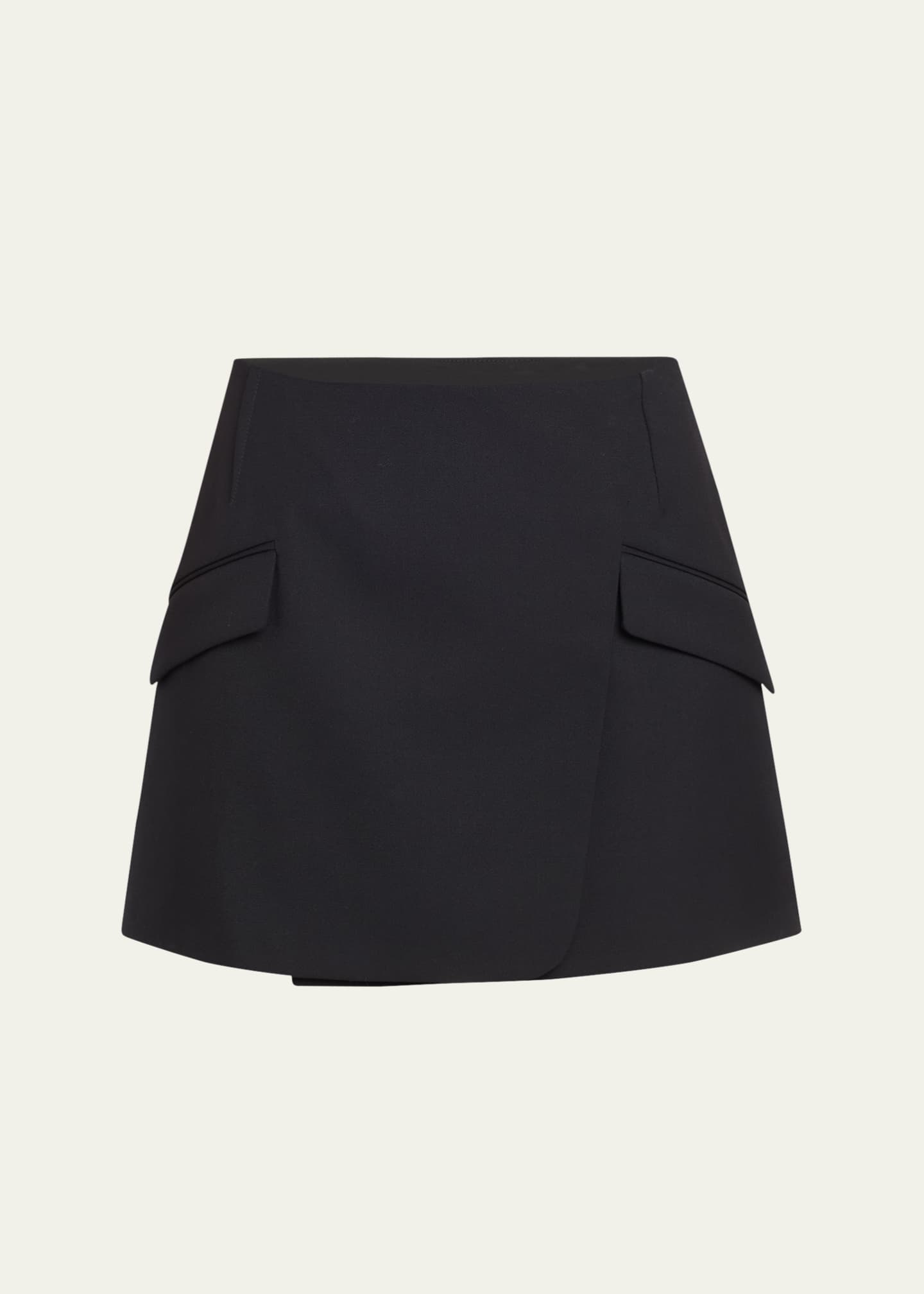 SIMKHAI Payton Mini Wrap Skirt Image 1 of 5