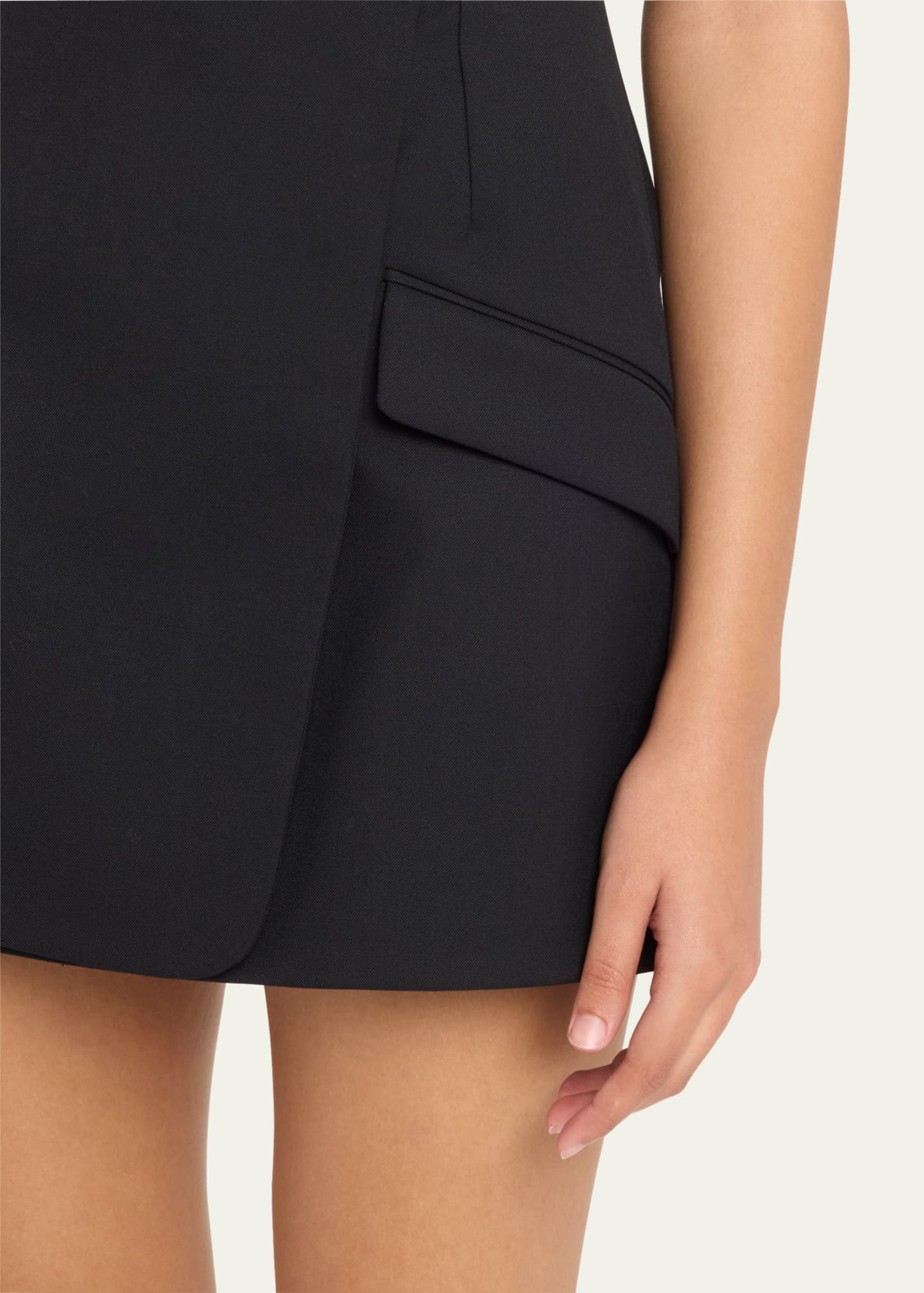 SIMKHAI Payton Mini Wrap Skirt Image 5 of 5