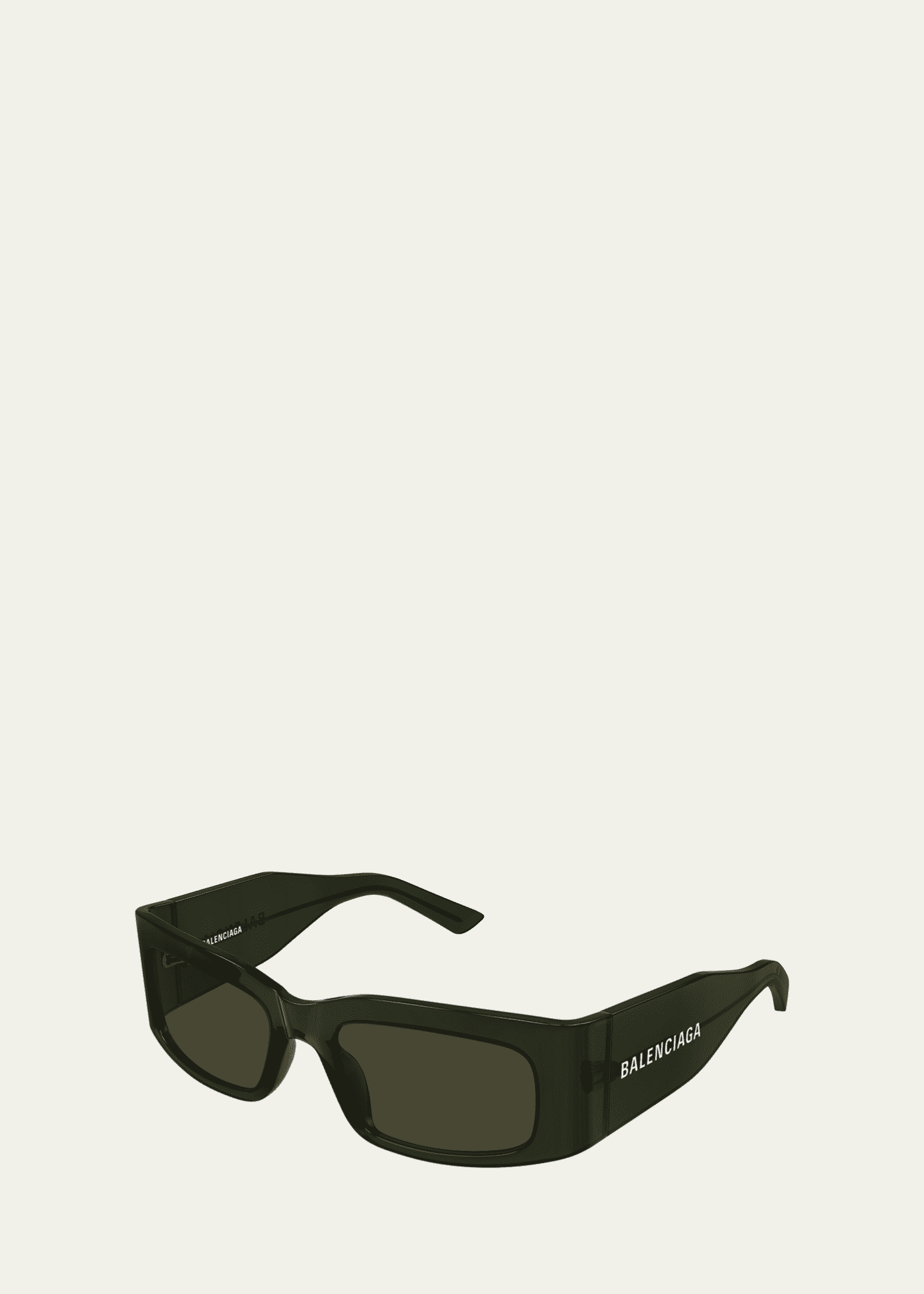 【関税&送料込】Balenciaga Black Nylon Blade Rectangle Sungl Blade Rectangle Sunglasses in Black | Balenciaga US