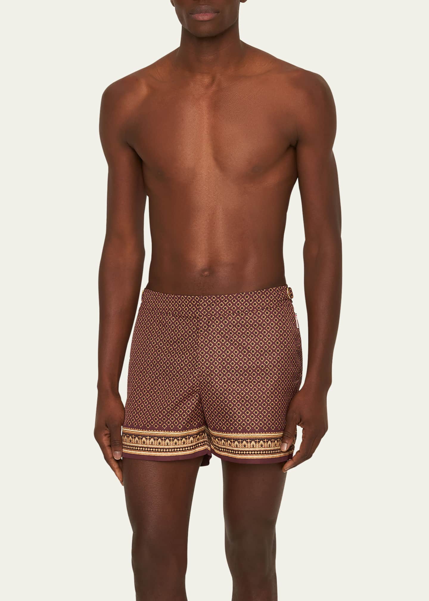 Orlebar Brown Men's Setter Geometric Print Swim Shorts Image 2 of 3