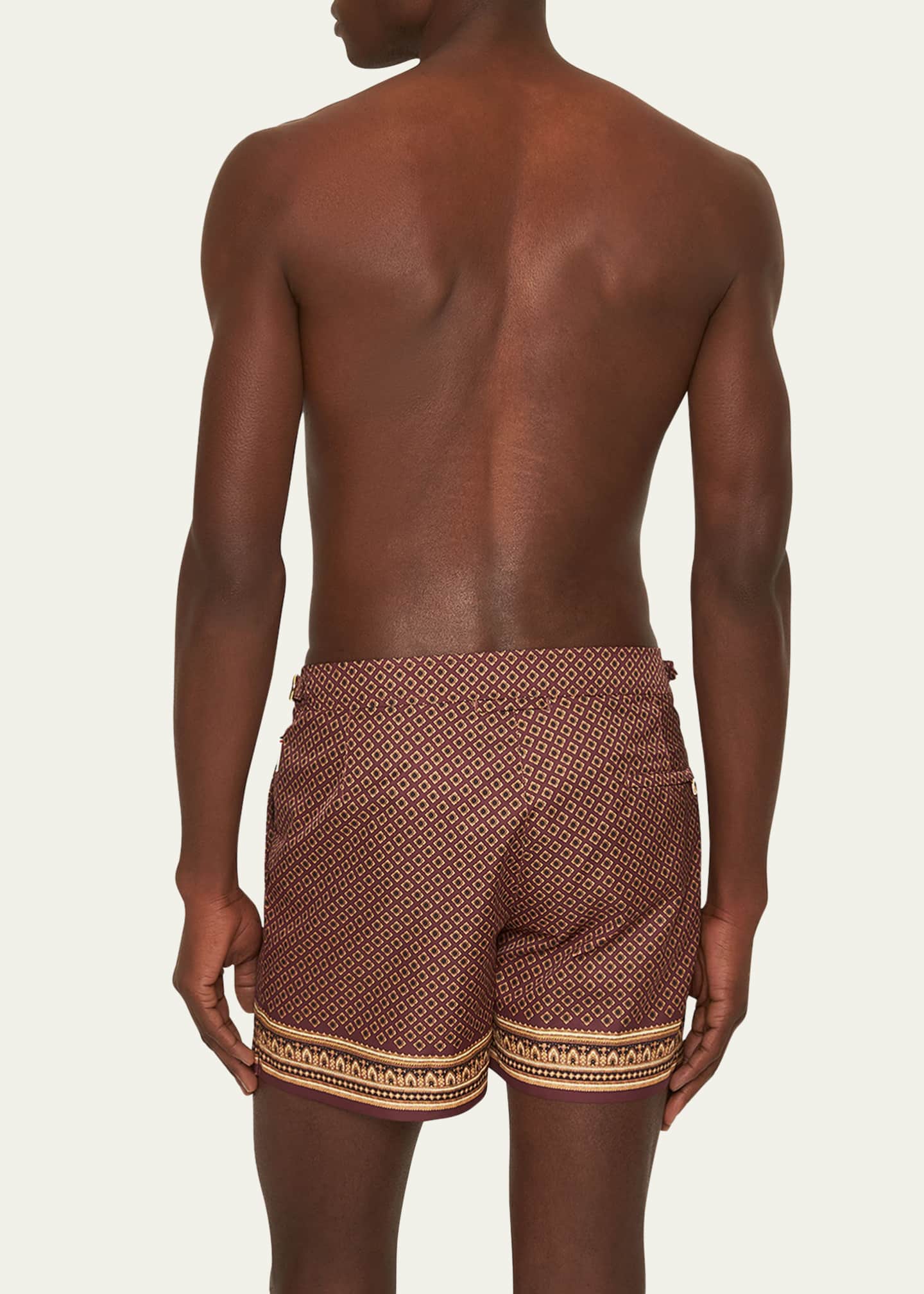 Orlebar Brown Men's Setter Geometric Print Swim Shorts Image 3 of 3