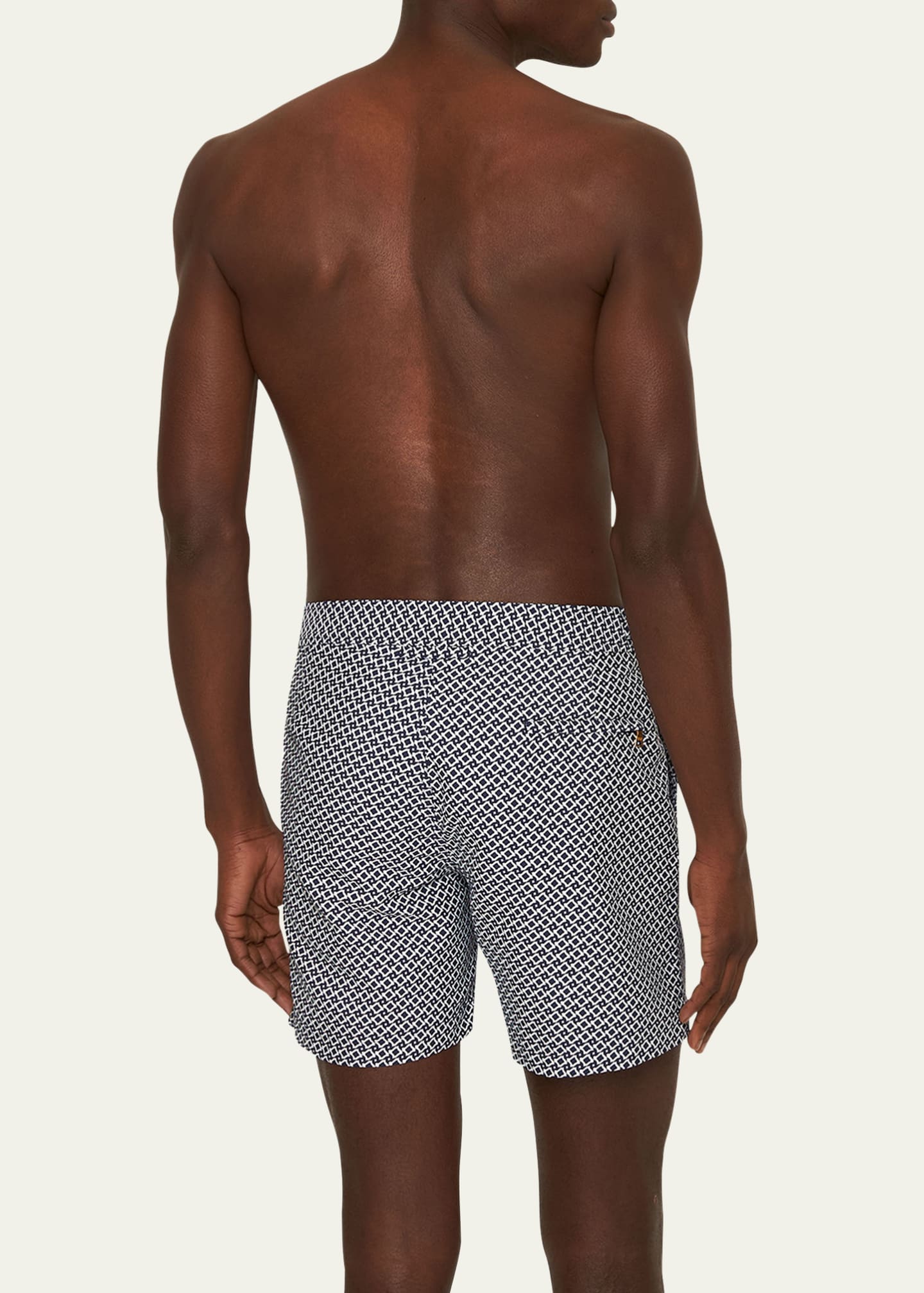 Orlebar Brown Men's Bulldog Roda Geometric Jacquard Swim Shorts Image 3 of 3