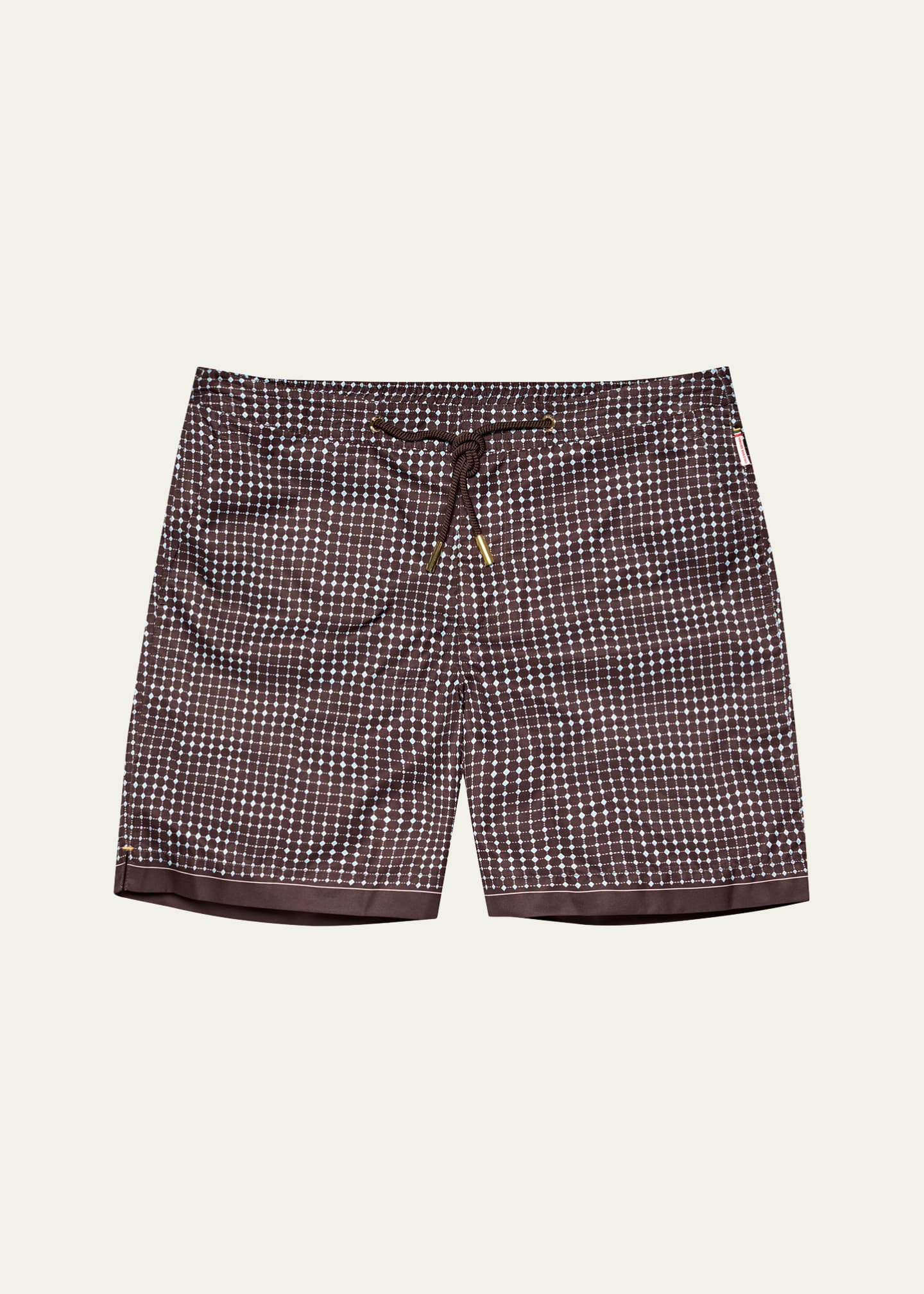 Orlebar Brown Men's Bulldog Tiescape Drawstring Swim Shorts Image 1 of 3