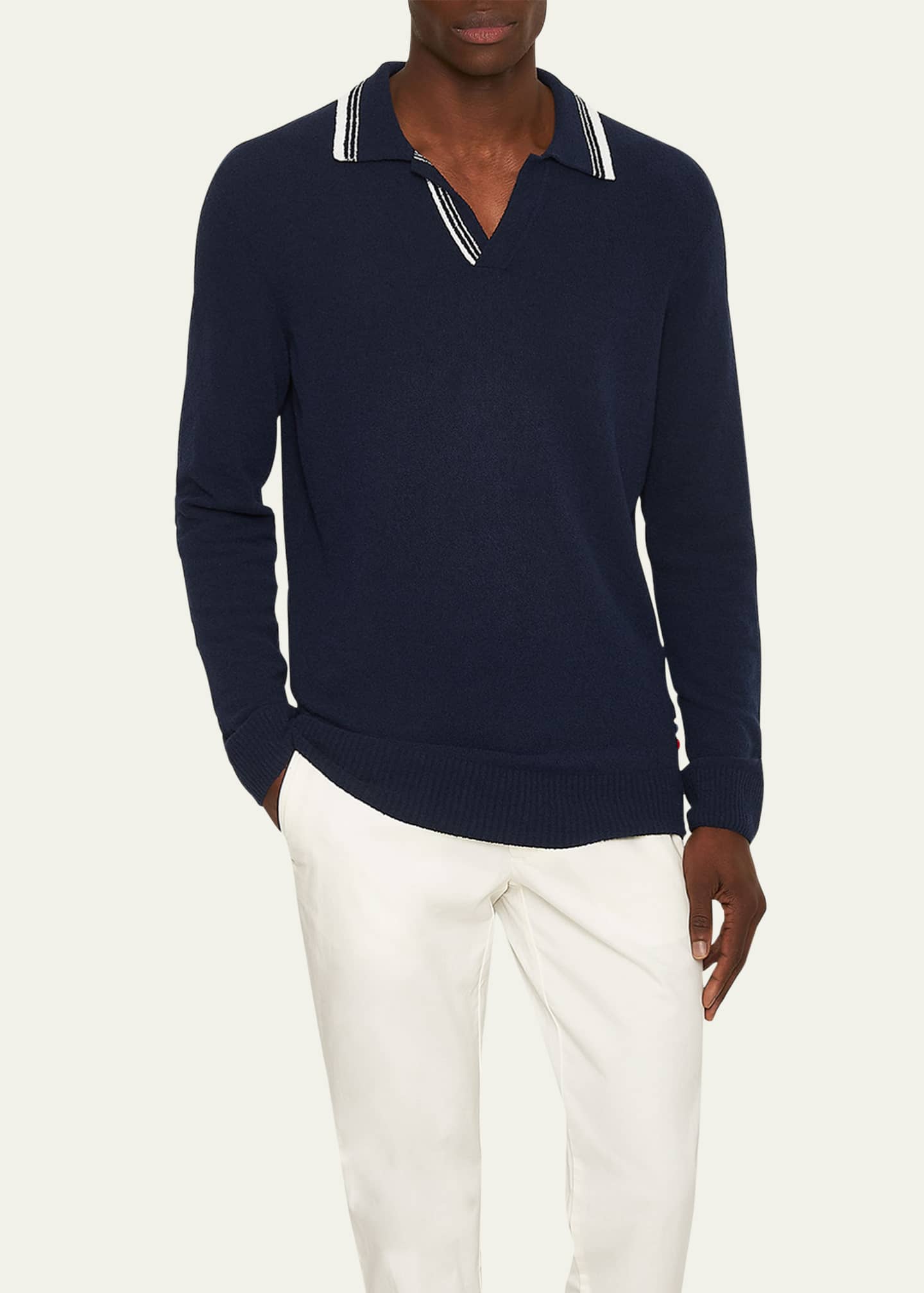 Orlebar Brown Men's Horton Boucle Polo Shirt Image 2 of 3