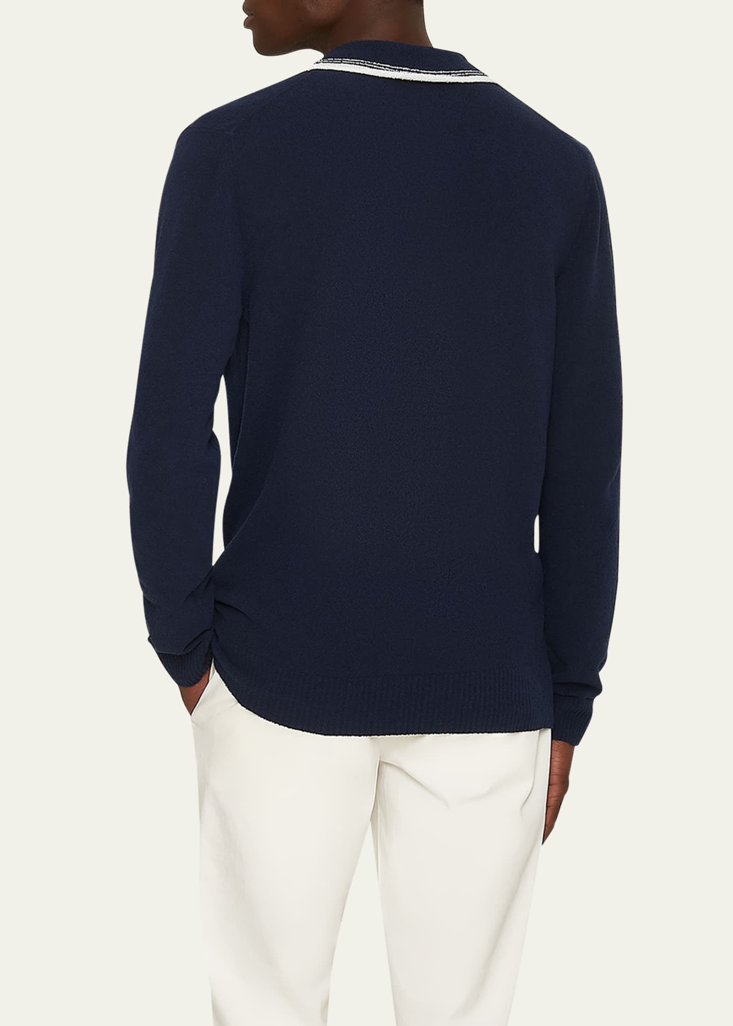 Orlebar Brown Men's Horton Boucle Polo Shirt Image 3 of 3