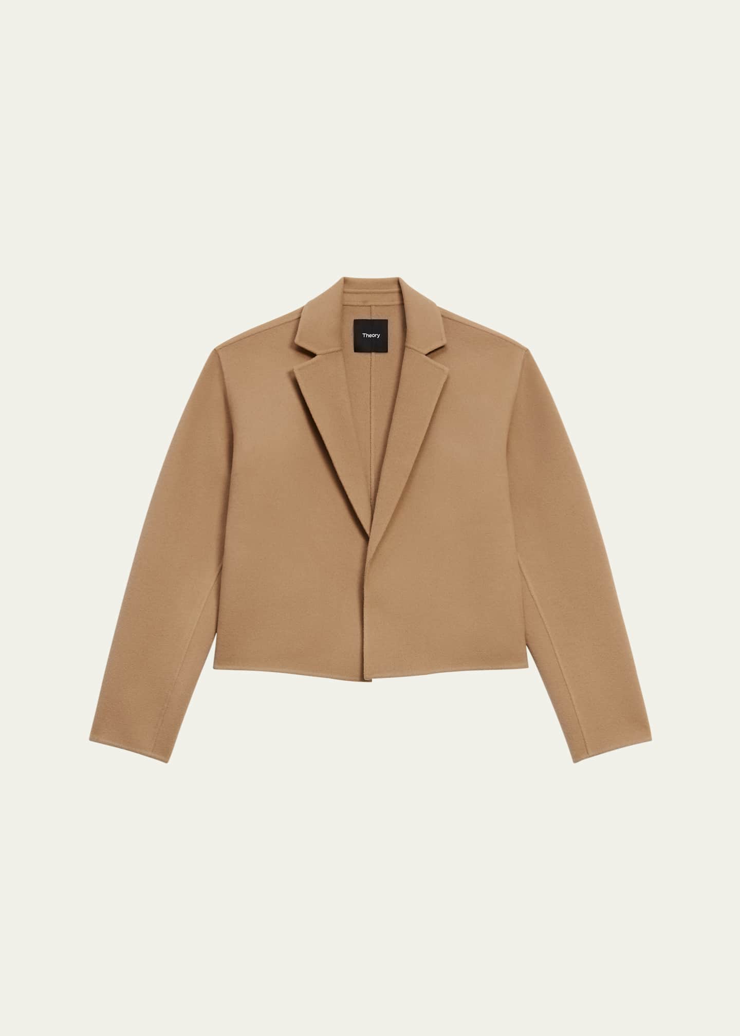 Theory Relaxed Wool-Cashmere Cardigan Jacket Image 1 of 5
