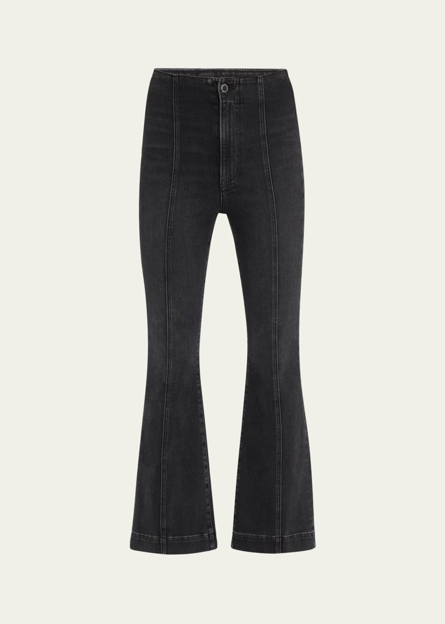 Veronica Beard Carson High-Rise Ankle Flare Jeans Image 1 of 5