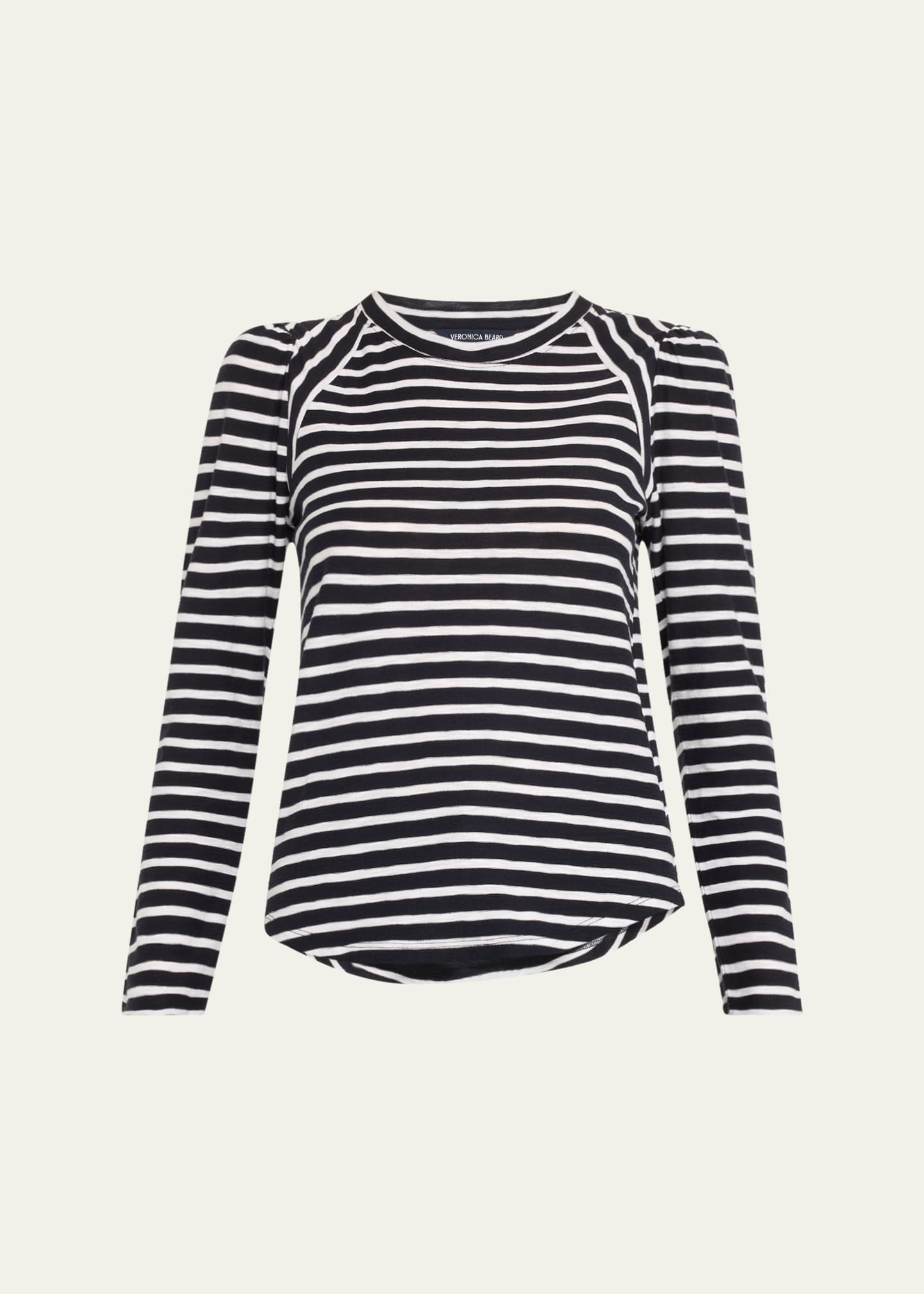 Veronica Beard Mason Long-Sleeve Baseball Tee Image 1 of 5