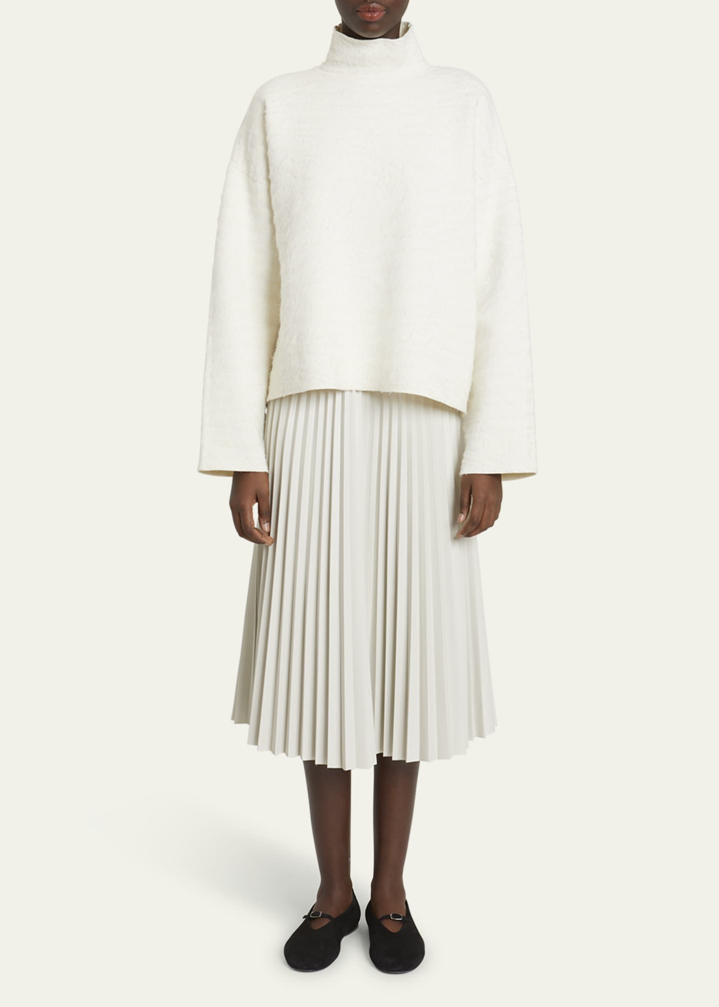 Asher Brushed Knit Turtleneck Sweater