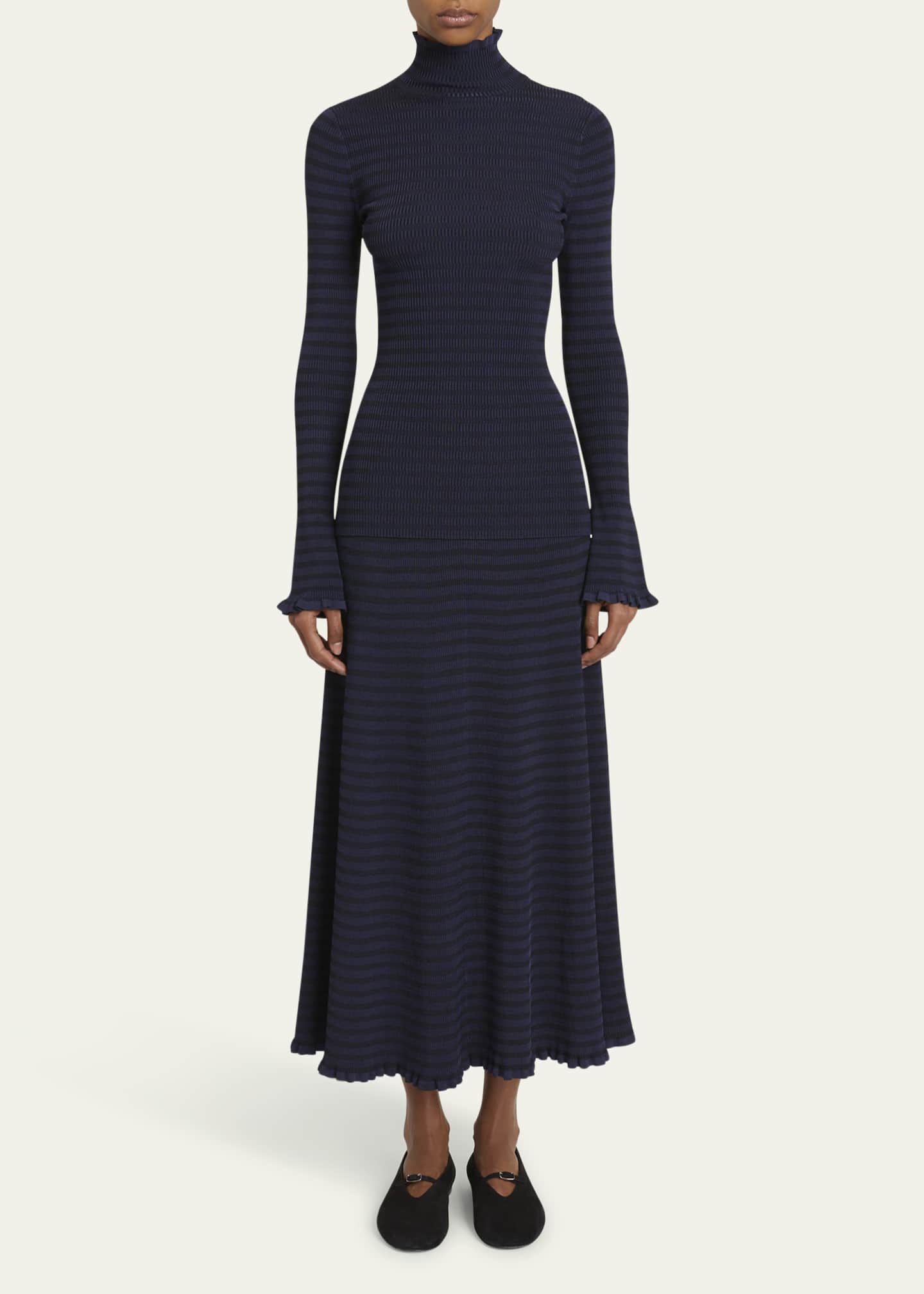 Proenza Schouler White Label Phyllis Knit Turtleneck Top Image 2 of 5