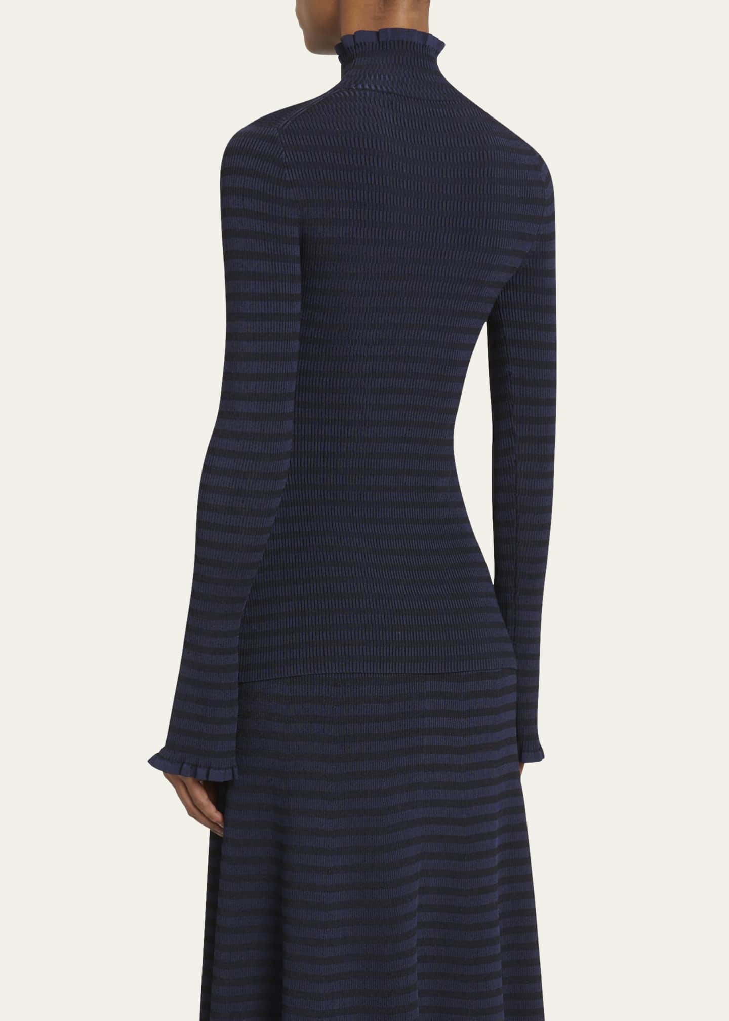 Proenza Schouler White Label Phyllis Knit Turtleneck Top Image 3 of 5