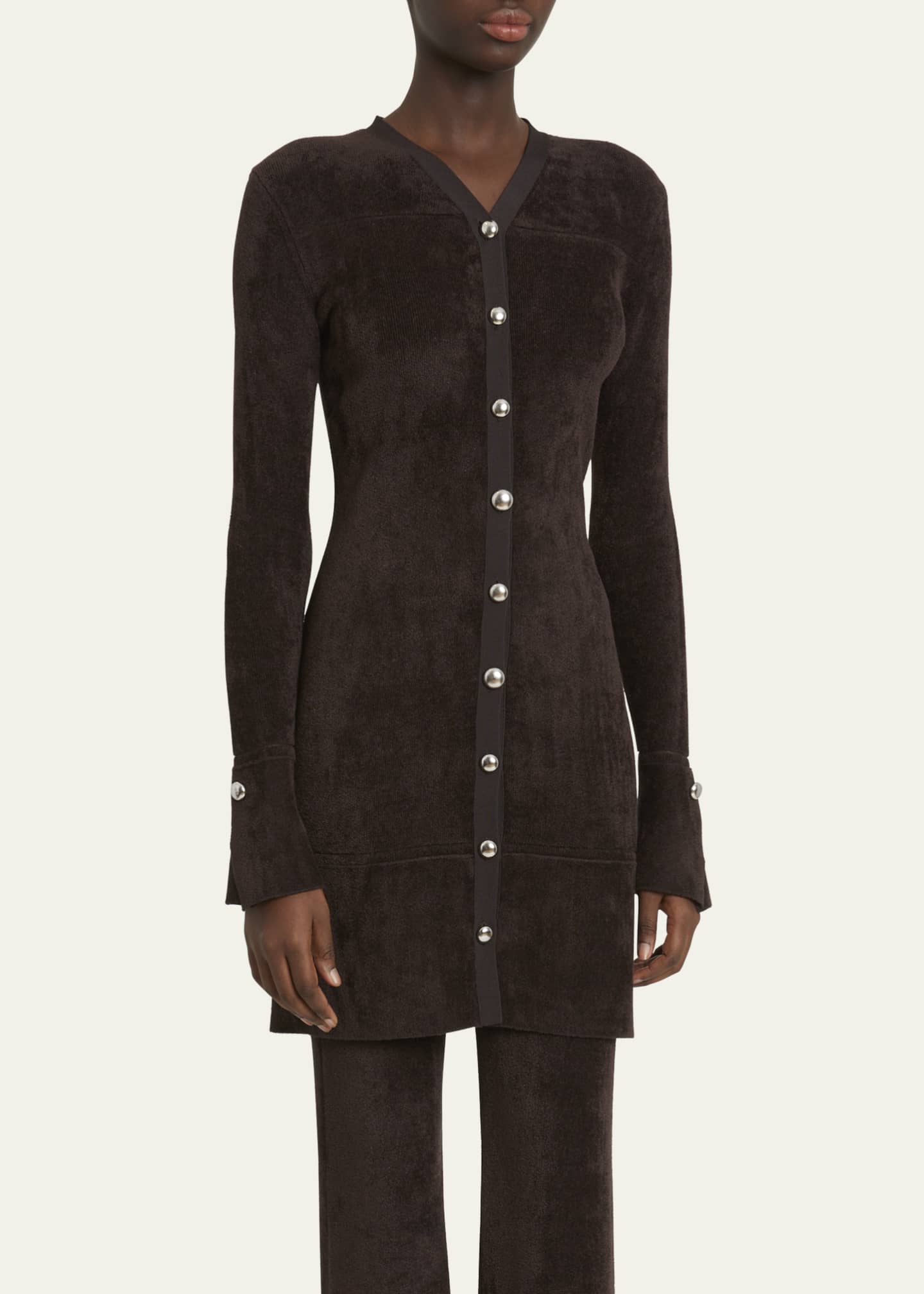 Proenza Schouler White Label Lucille Chenille Cardigan Image 4 of 5
