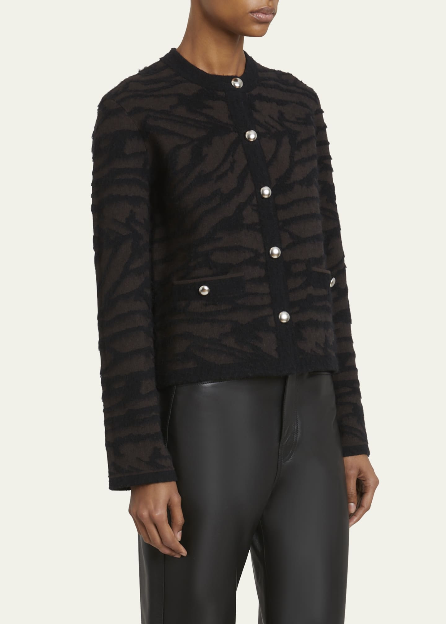 Josephine Brushed Knit Jacket - Thumbnail 4