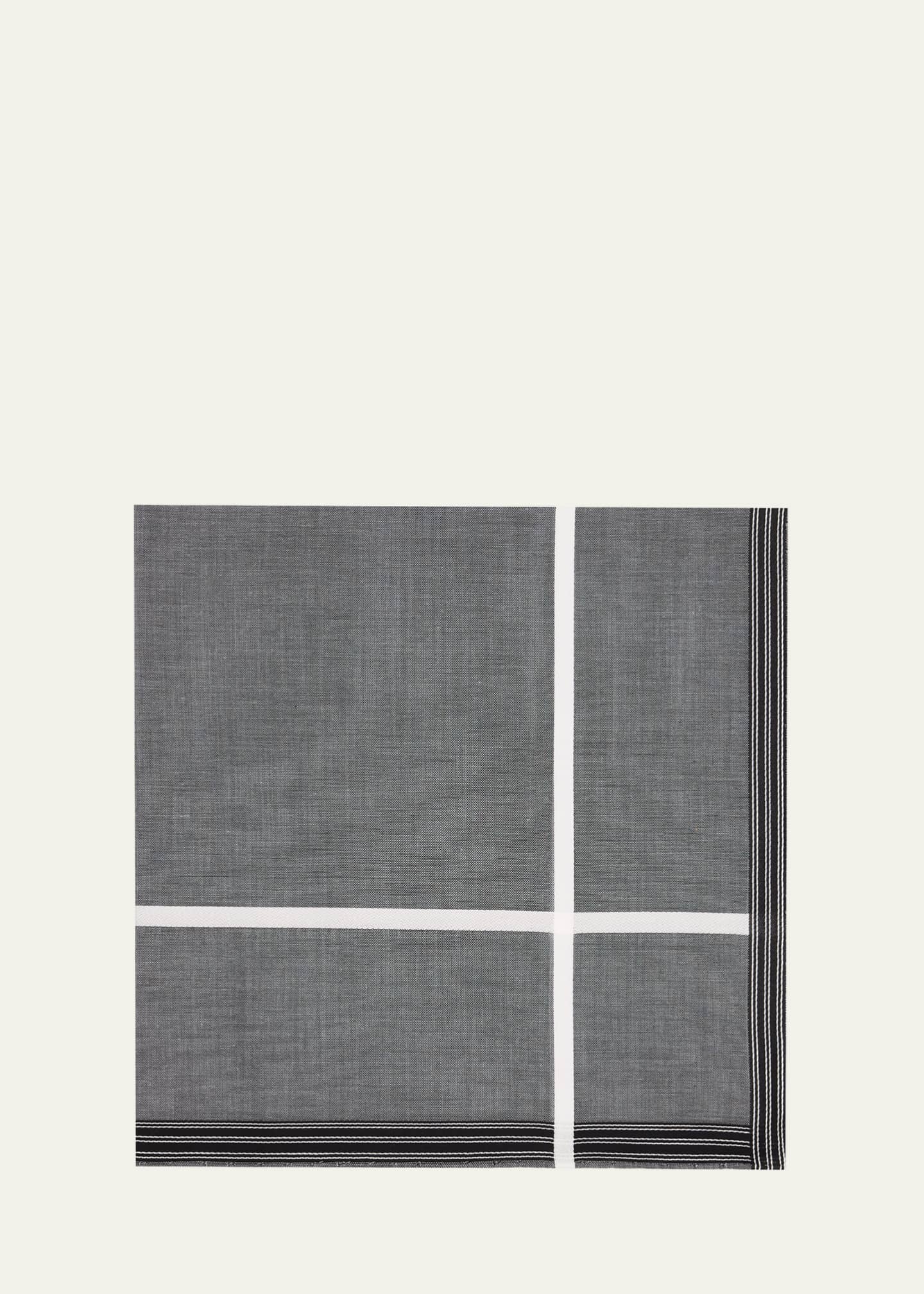 Simonnot Godard Men's Socotra Egyptian Cotton Pocket Square