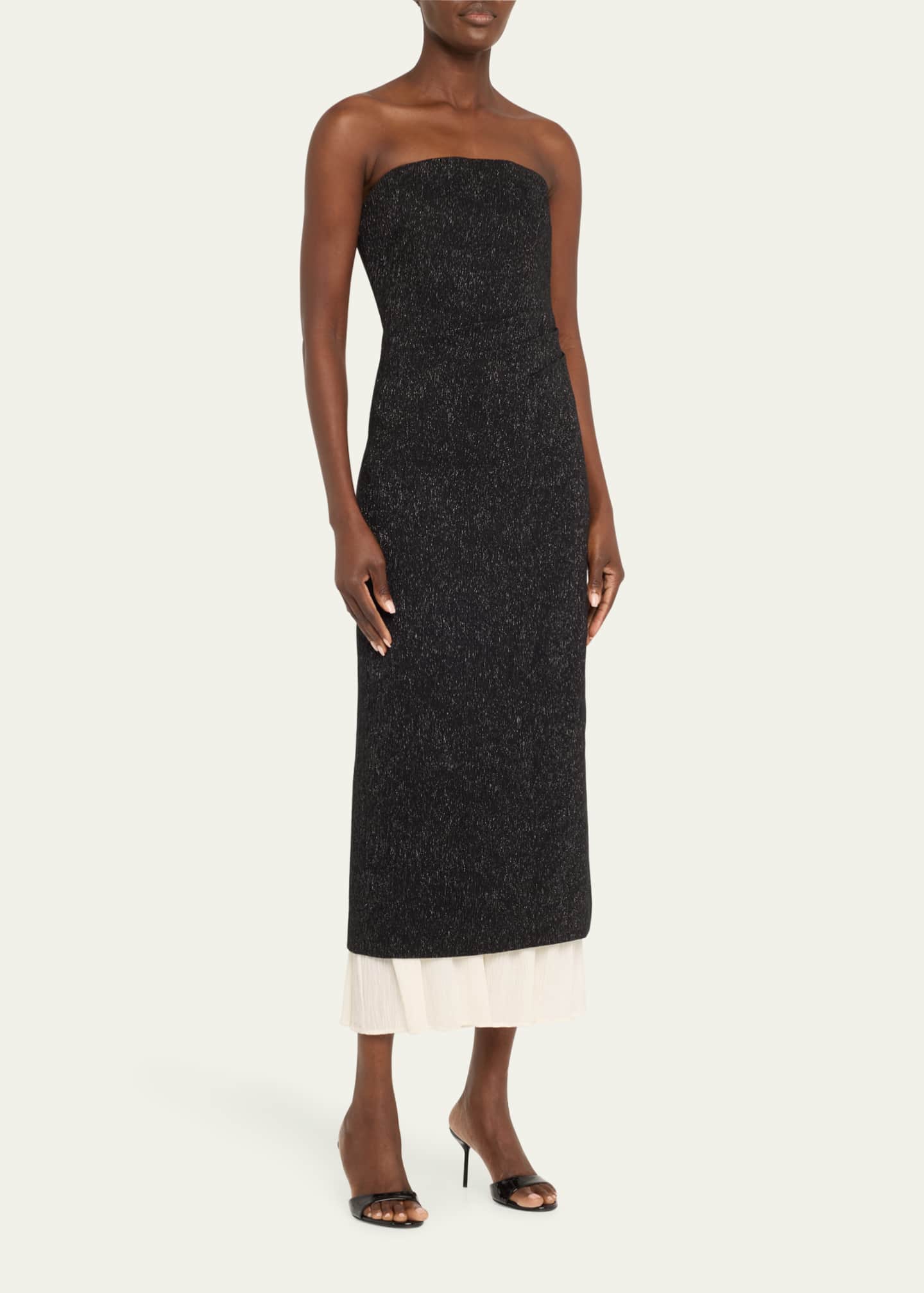 Aelin Sparkly Layered Column Dress - Thumbnail 4