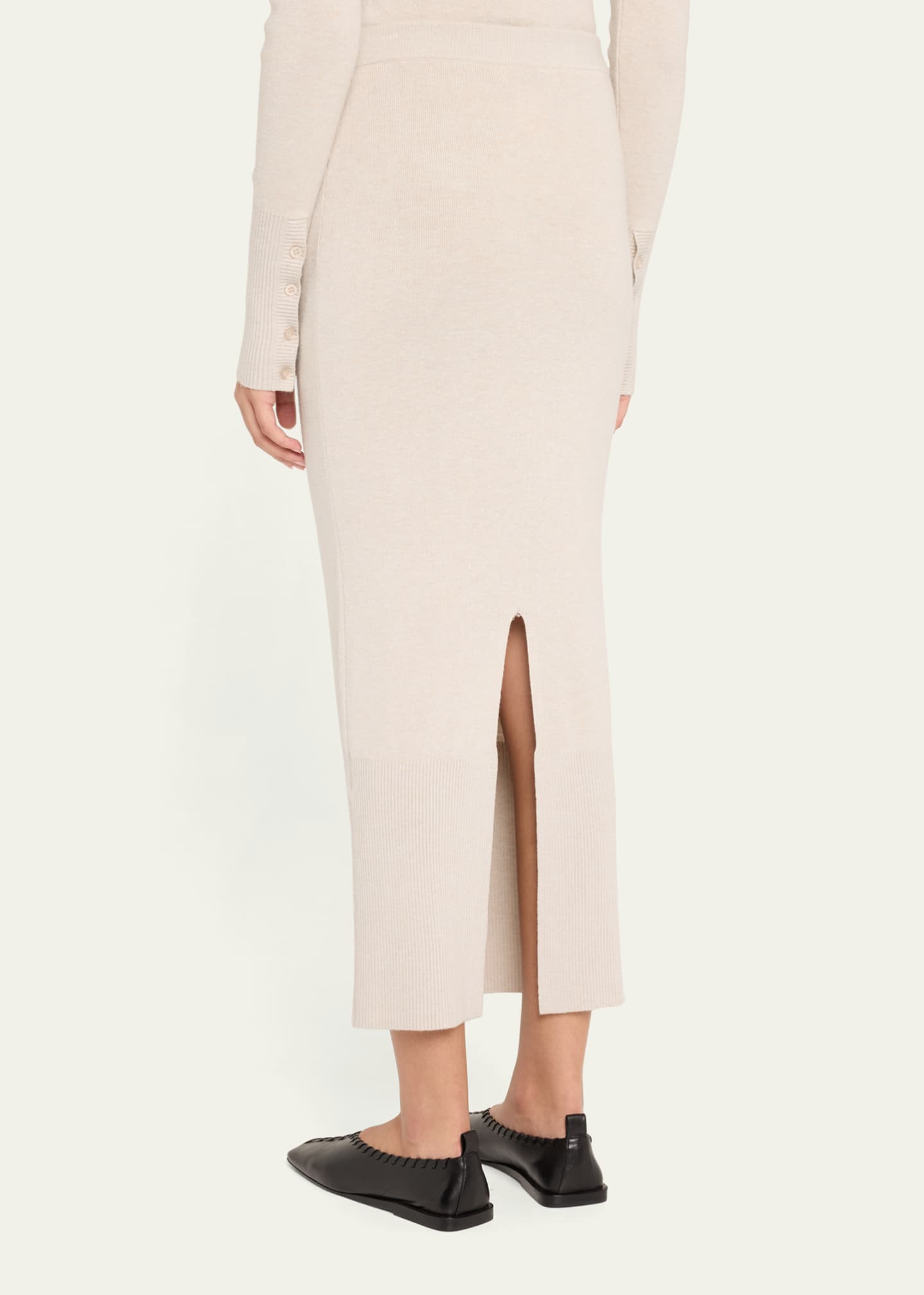 Anna Quan Gia Ribbed Midi Skirt Image 3 of 5
