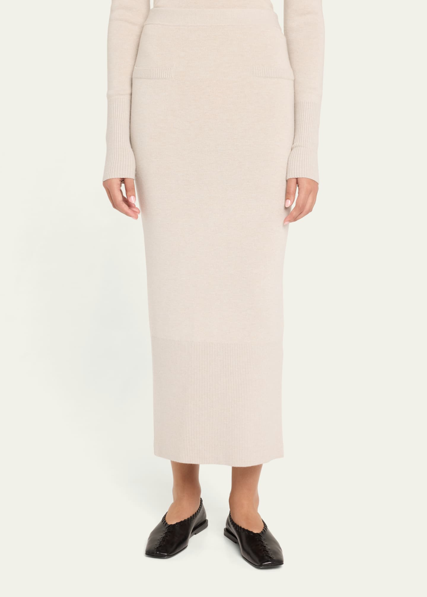 Anna Quan Gia Ribbed Midi Skirt Image 4 of 5