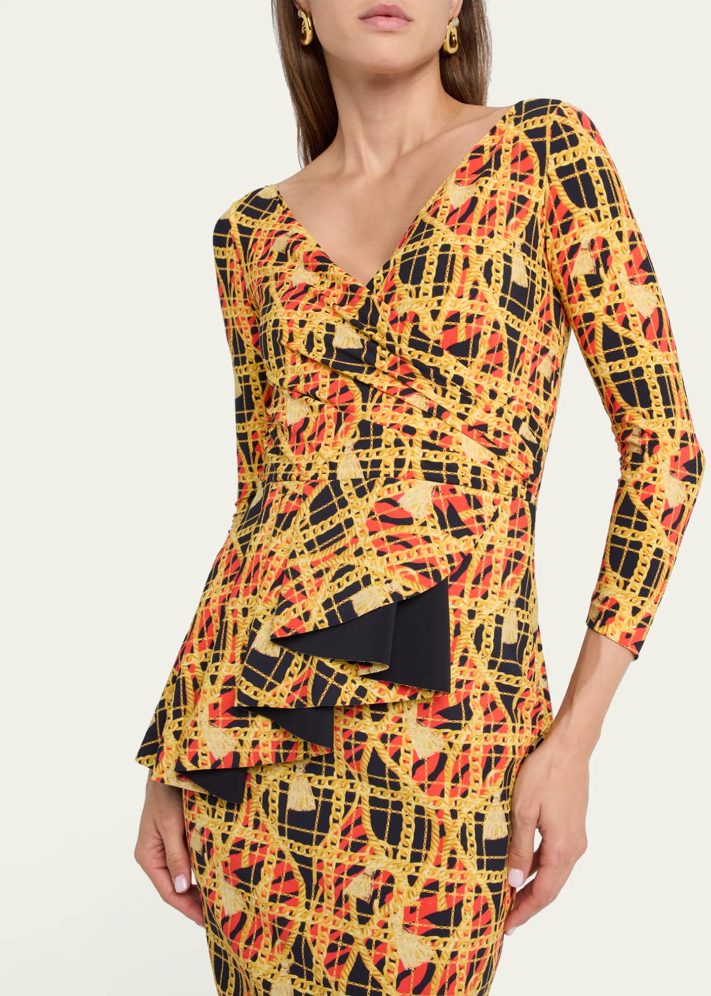Chain print bodycon dress online
