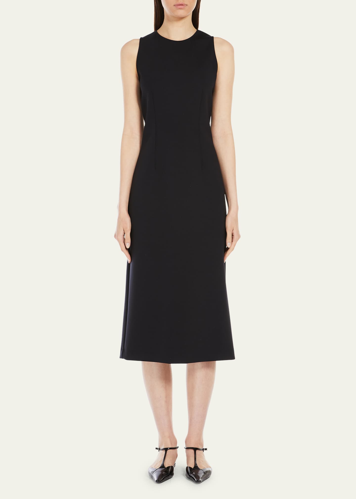 Max Mara Sevres Technical Jersey Midi Dress Image 2 of 4
