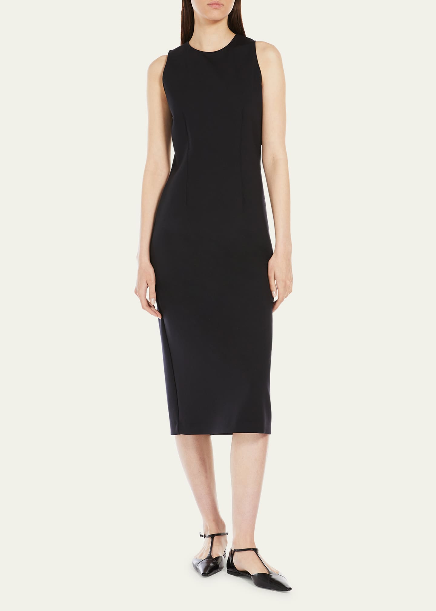 Max Mara Sevres Technical Jersey Midi Dress Image 4 of 4