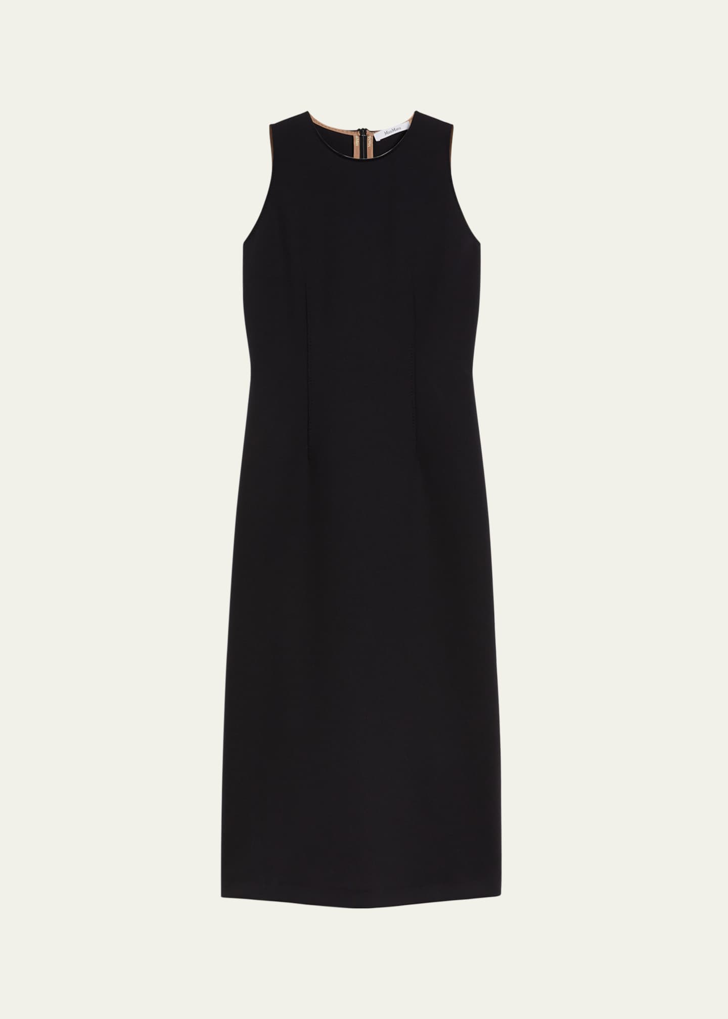 Max Mara Sevres Technical Jersey Midi Dress Image 1 of 4