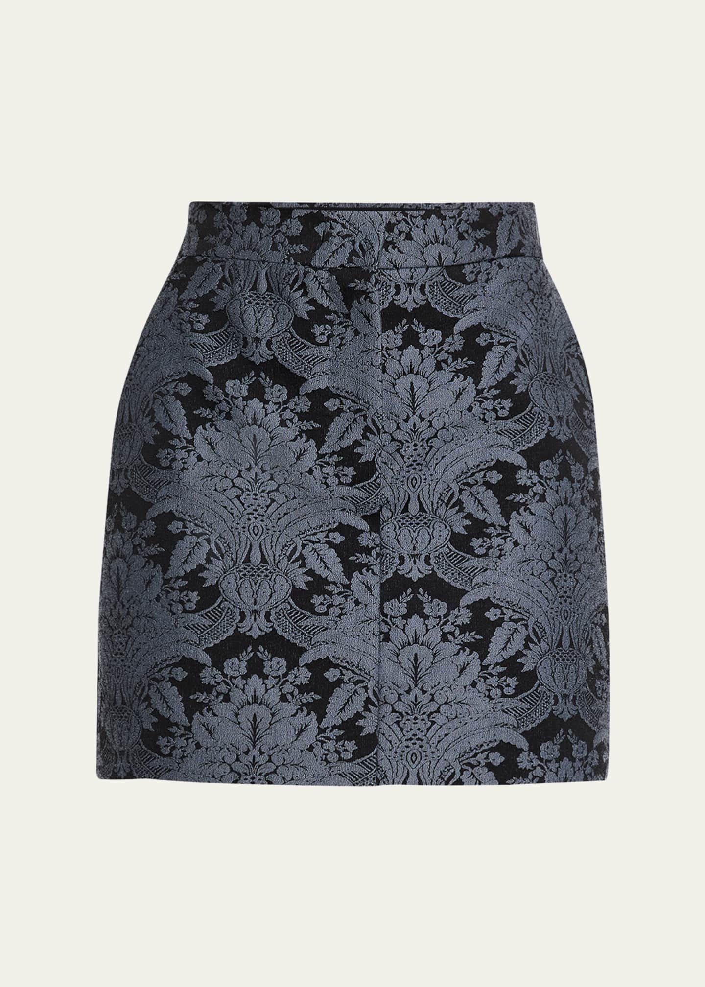 Pomezia Brocade Mini Skirt