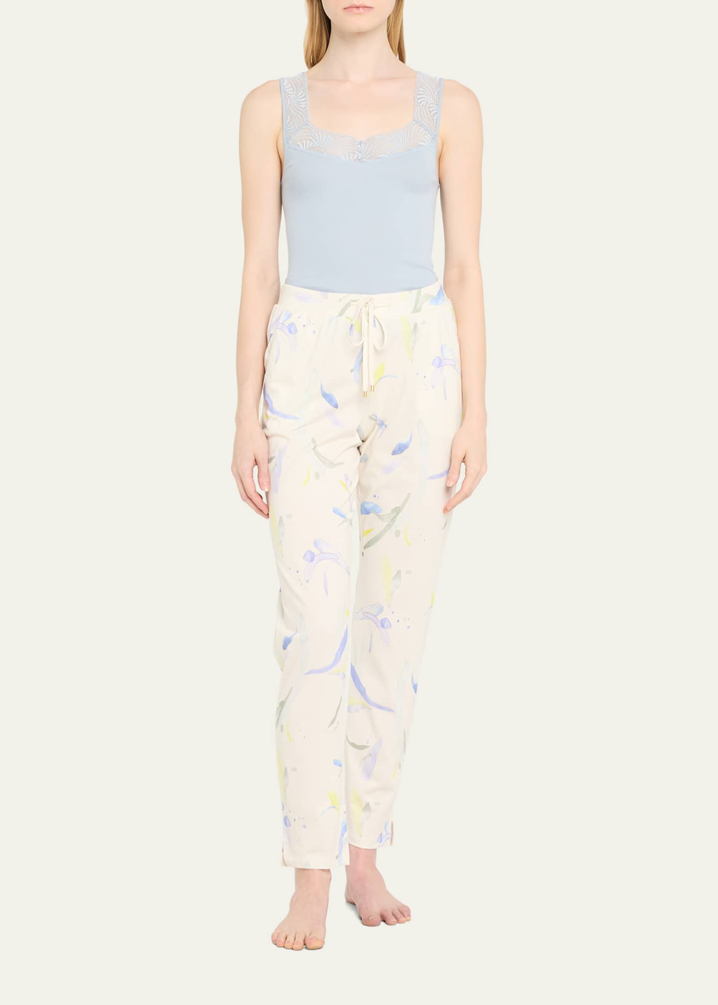 Hanro Botanical-Print Lounge Pants Image 2 of 5