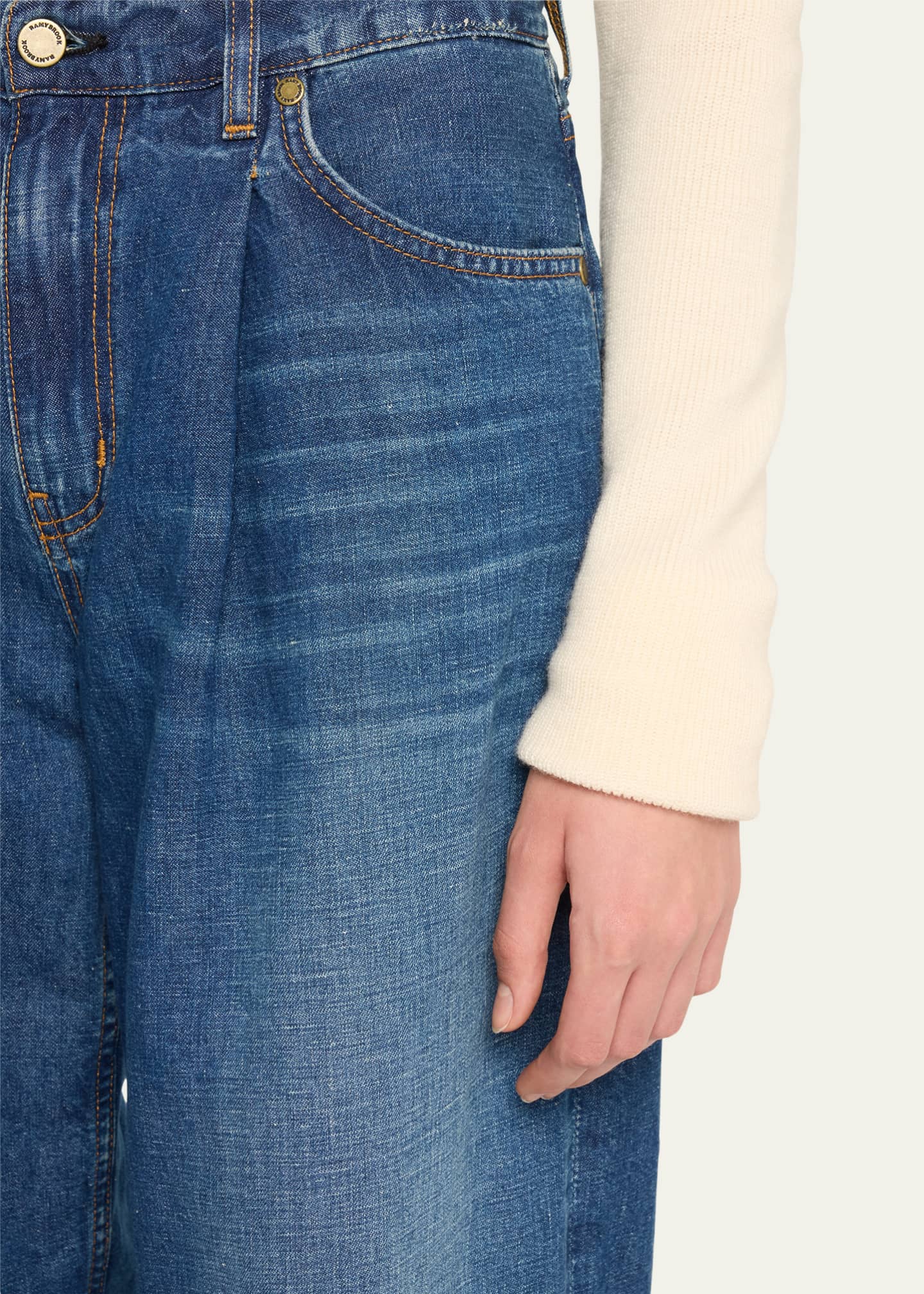 Kailani Mid-Rise Wide-Leg Jeans - Thumbnail 5