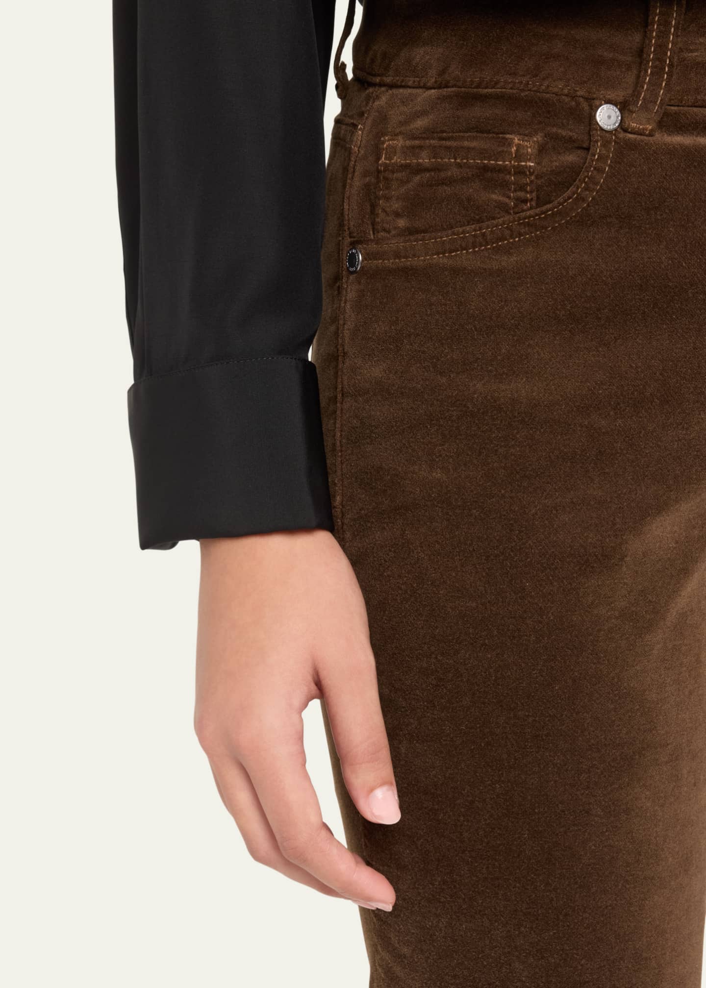 Ramy Brook Kyle Velvet Flare Trousers Image 5 of 5