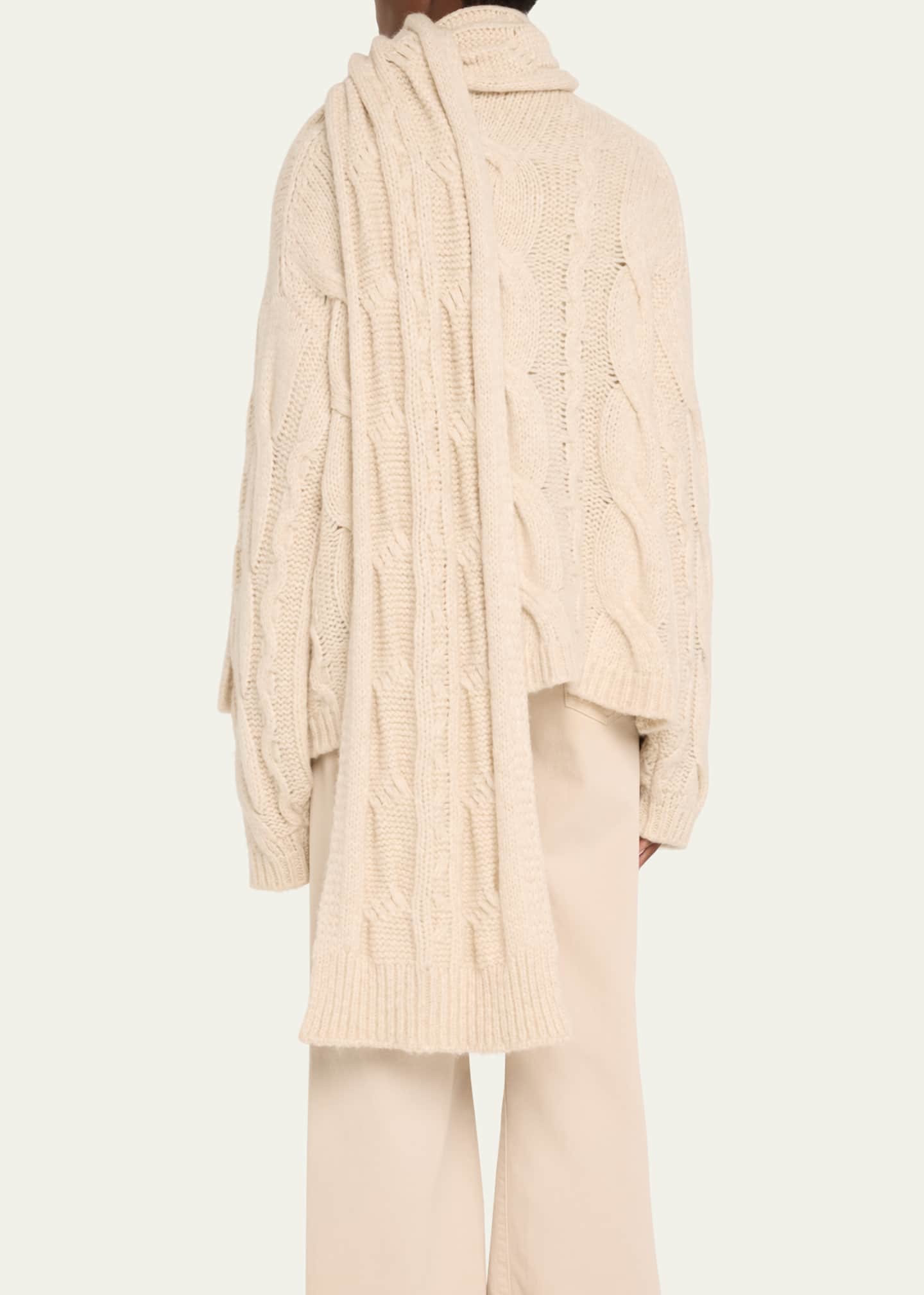 Ramy Brook Agnes Cable-Knit Sweater Image 3 of 5