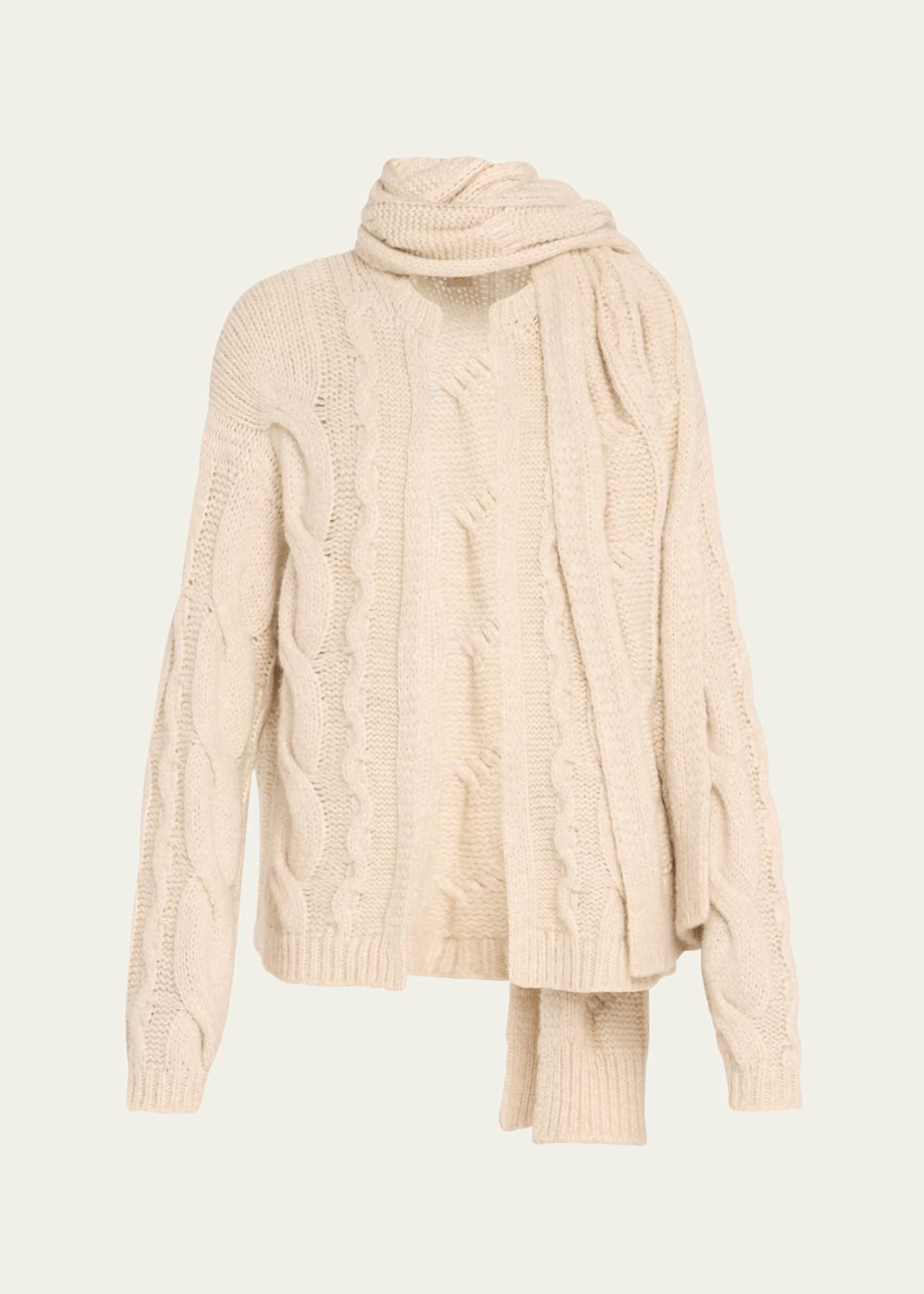 Ramy Brook Agnes Cable-Knit Sweater Image 1 of 5