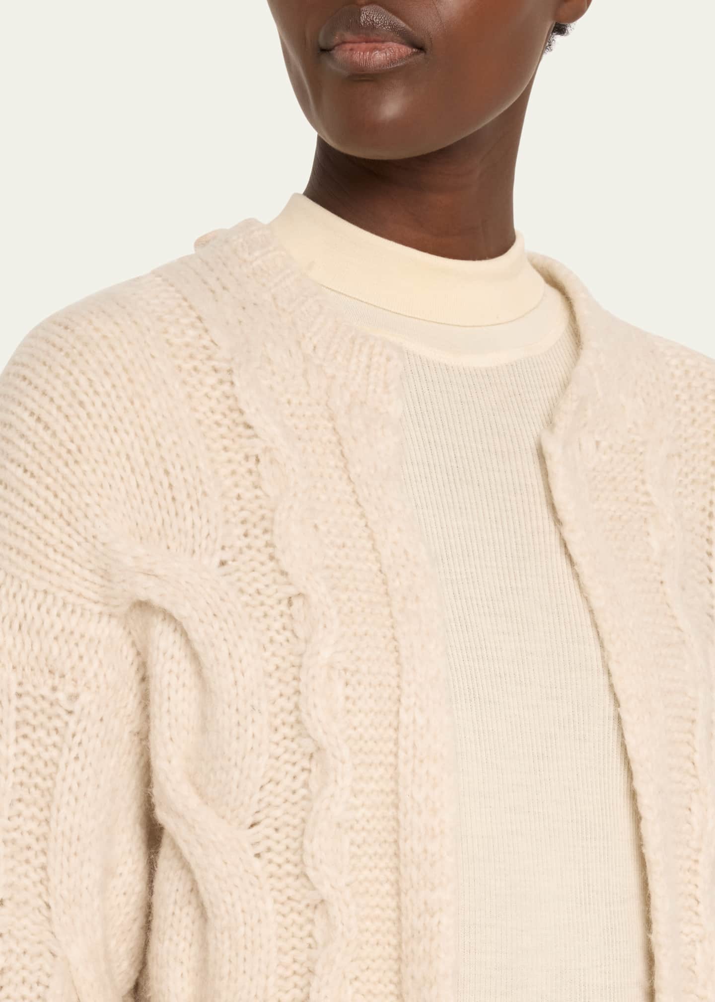 Ramy Brook Agnes Cable-Knit Sweater Image 5 of 5