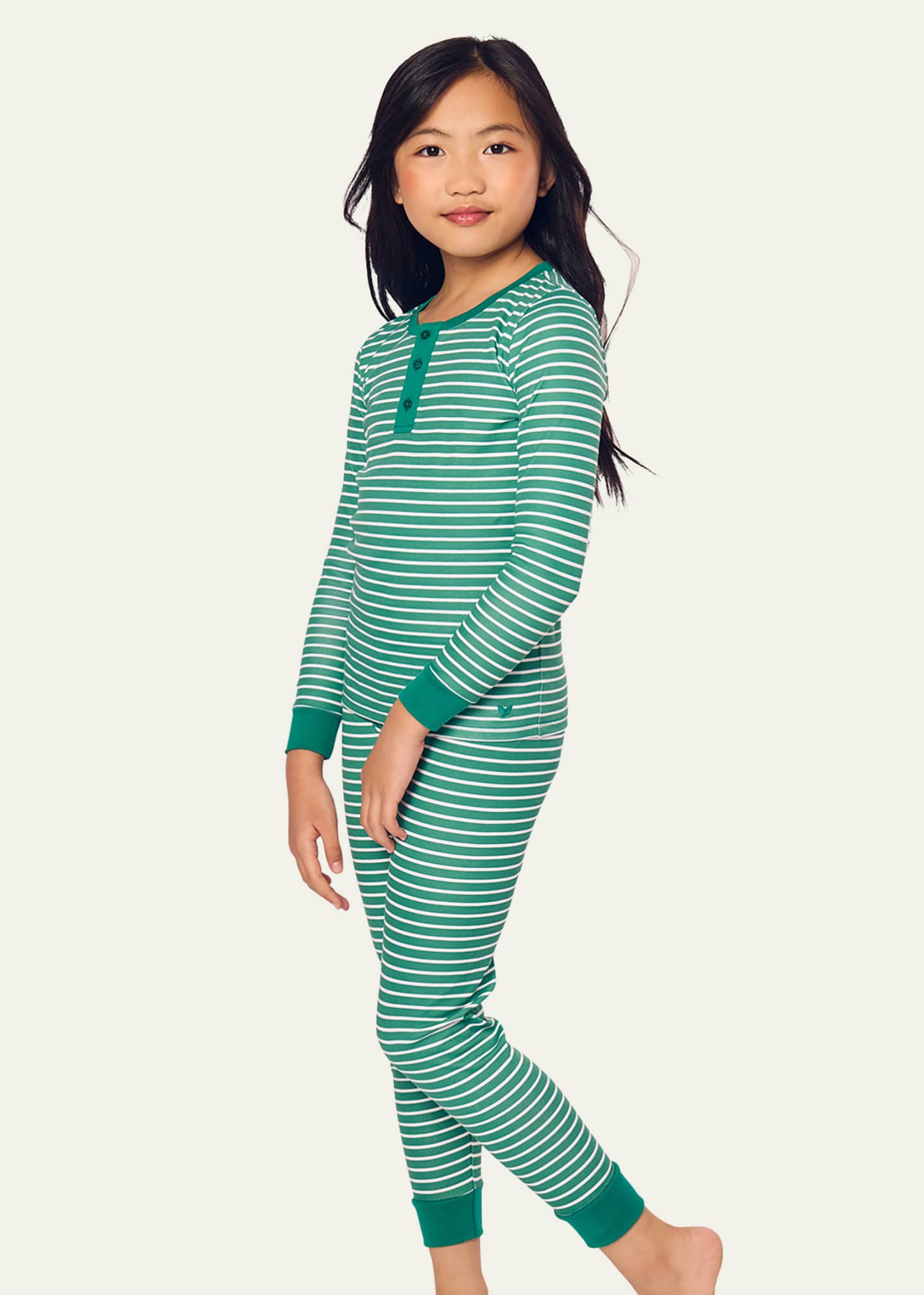 Petite Plume Boy's Striped Two-Piece Pajama Set, Size 2-14 Image 3 of 5
