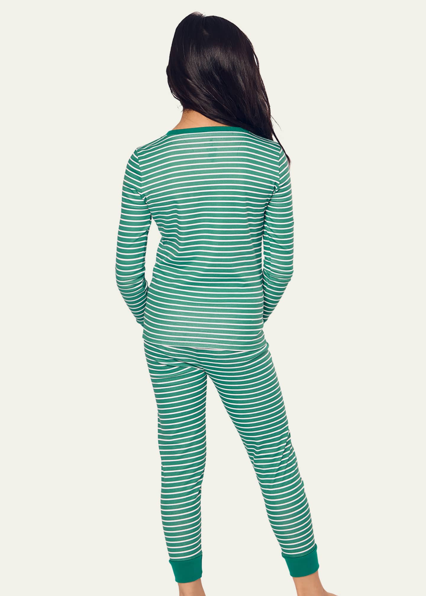 Petite Plume Boy's Striped Two-Piece Pajama Set, Size 2-14 Image 5 of 5