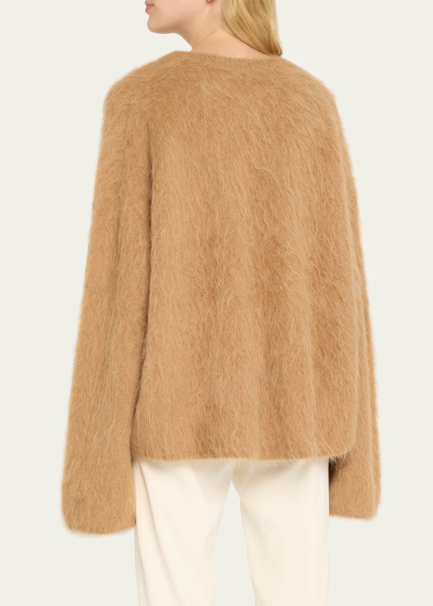 Toteme Boxy Alpaca Knit Sweater Image 3 of 5