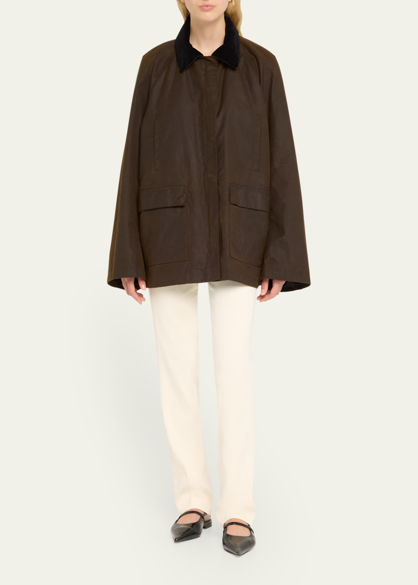 Toteme Country Waxed Oversized Jacket - Bergdorf Goodman