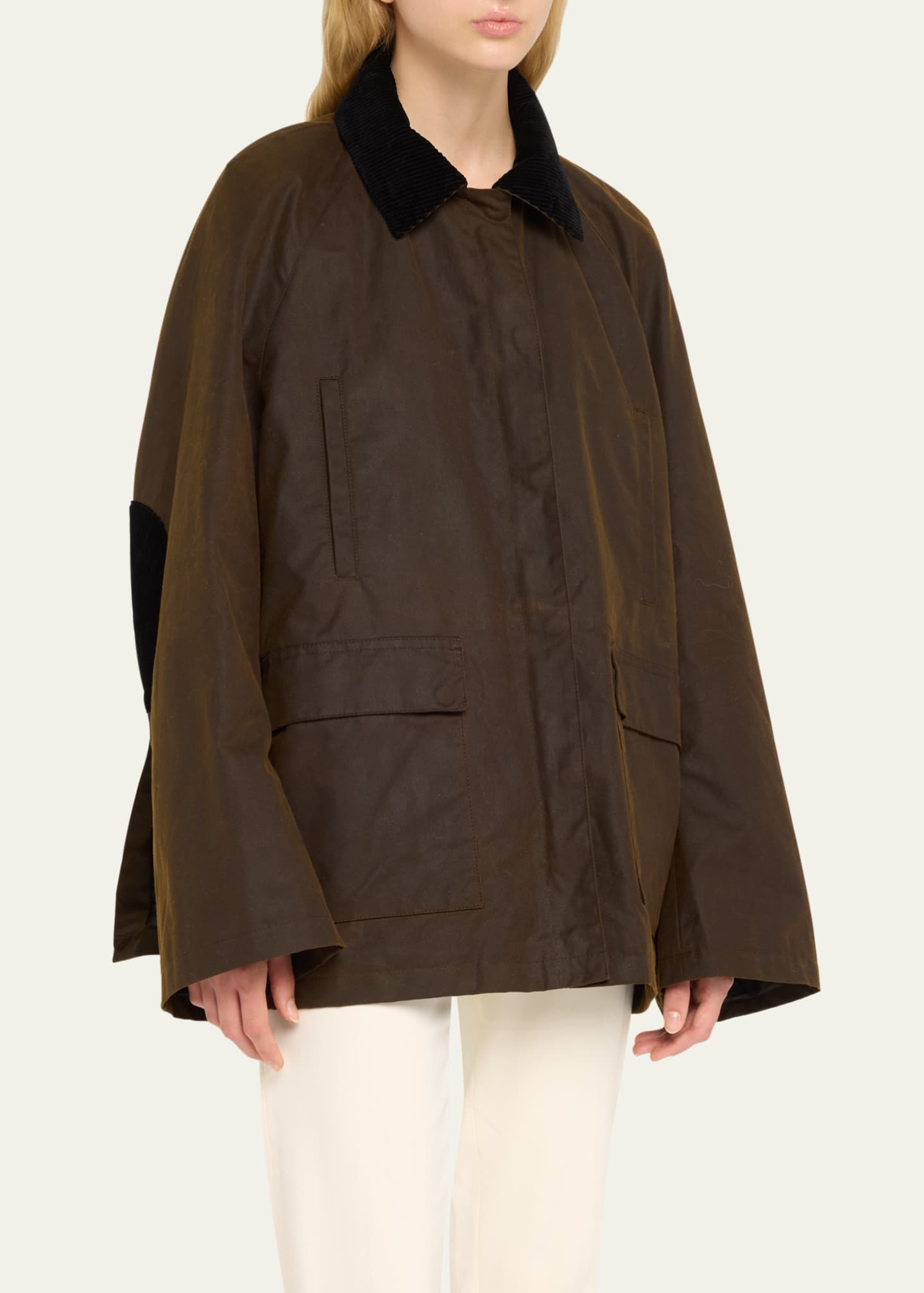 Toteme Country Waxed Oversized Jacket - Bergdorf Goodman