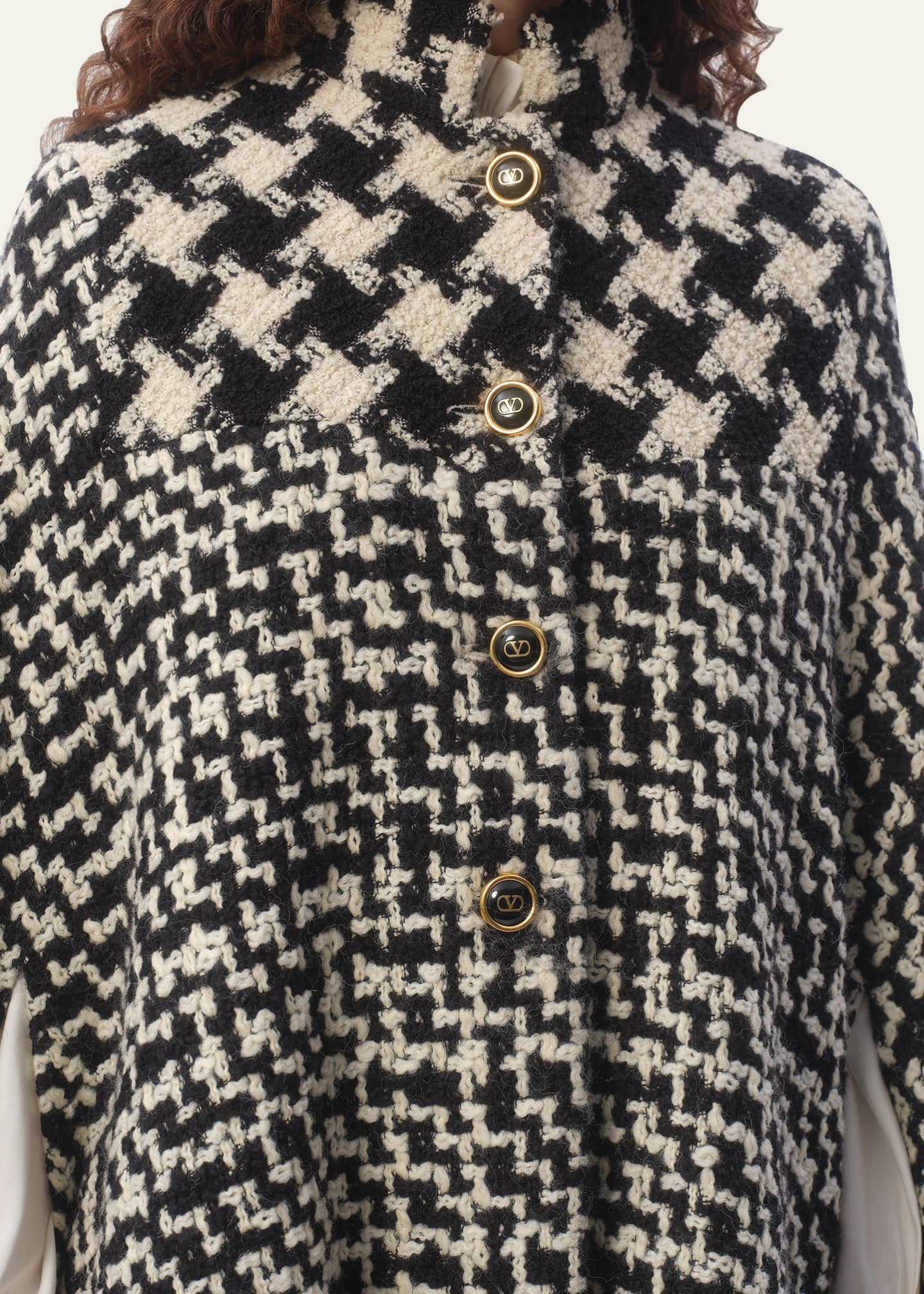 Valentino wool cape on sale