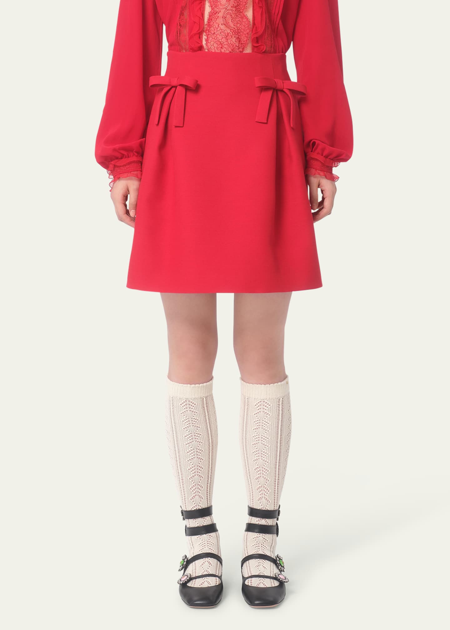 ヴァレンティノ Valentino Virgin Wool Mini Skirt Valentino Virgin Wool-Silk Mini Skirt | Harrods US