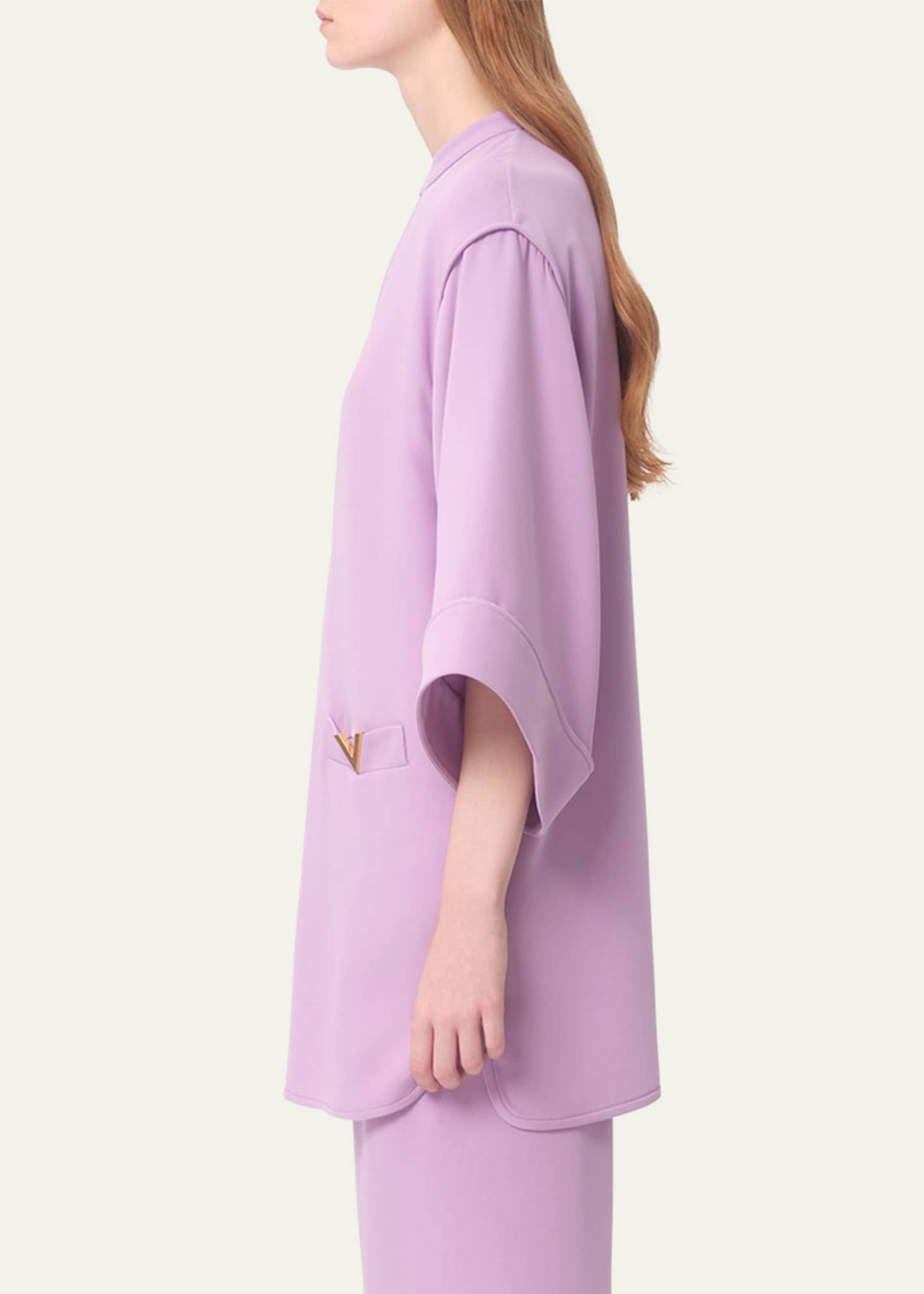 Valentino Garavani Wide Sleeve Mini Dress Image 3 of 4