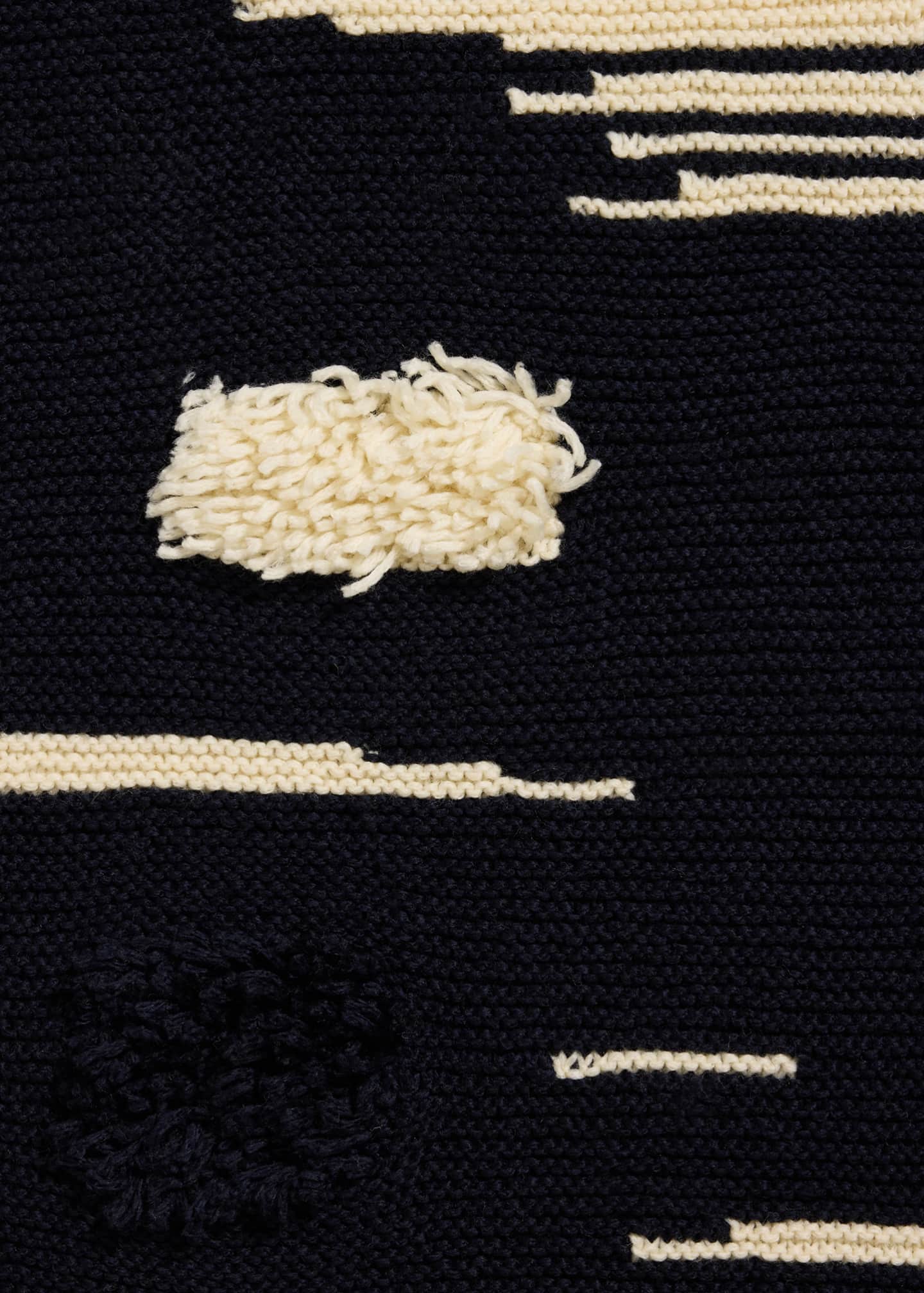 ZANKOV Alicja Tow-Tone Wool Scarf Image 4 of 4