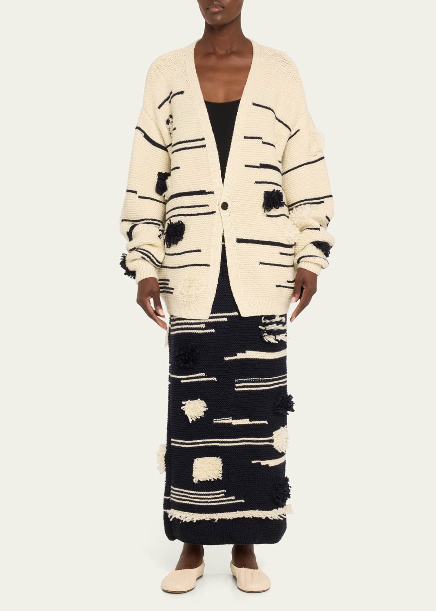 ZANKOV Afra Pencil Maxi Wool Skirt Image 2 of 5