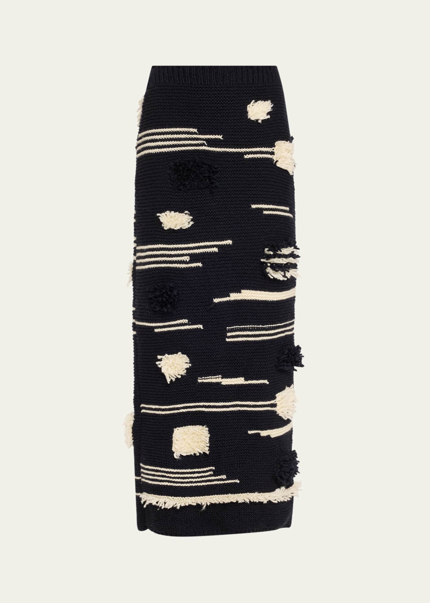 ZANKOV Afra Pencil Maxi Wool Skirt Image 1 of 5