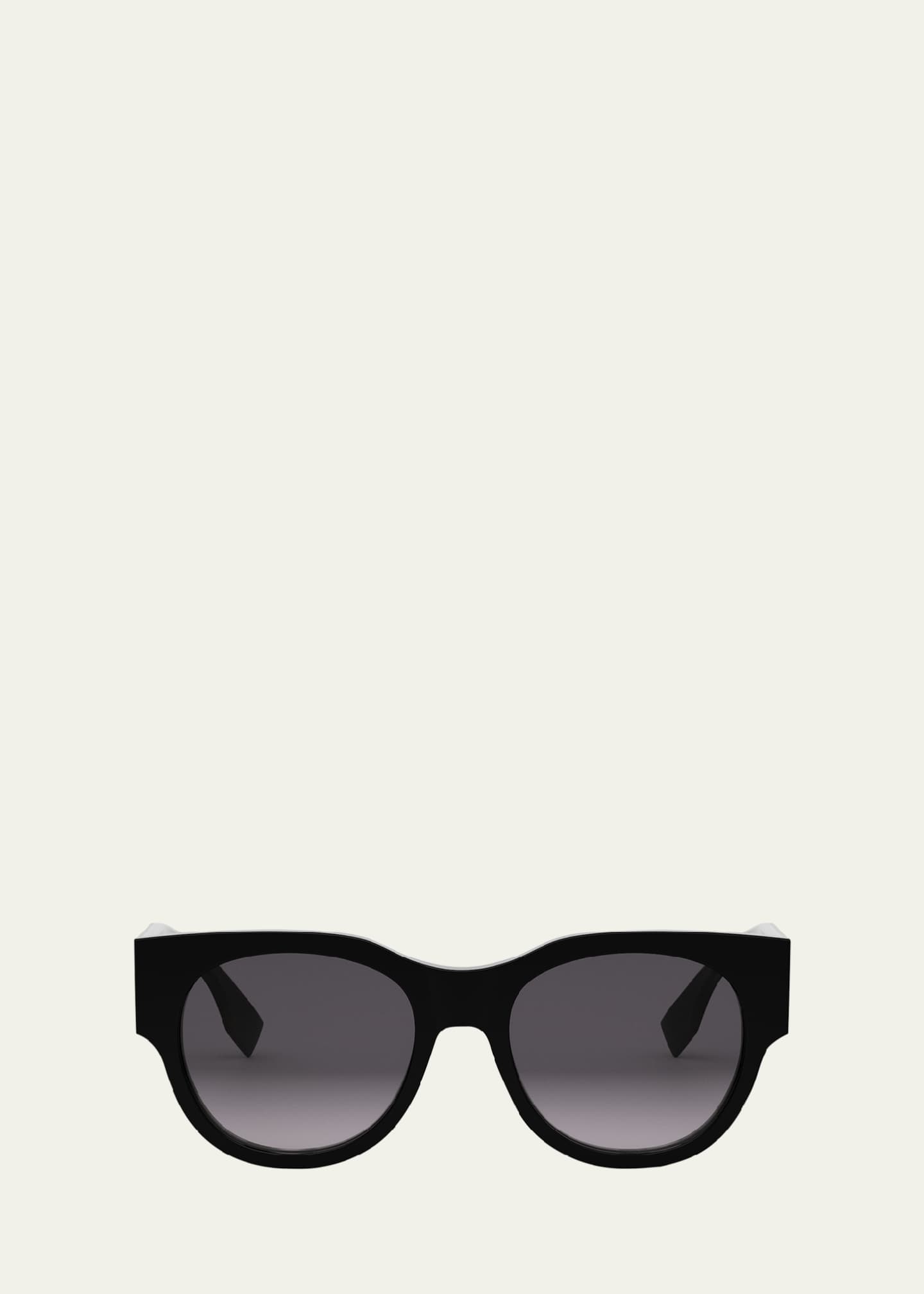 Fendi Baguette Logo Round Acetate Sunglasses Image 1 of 3