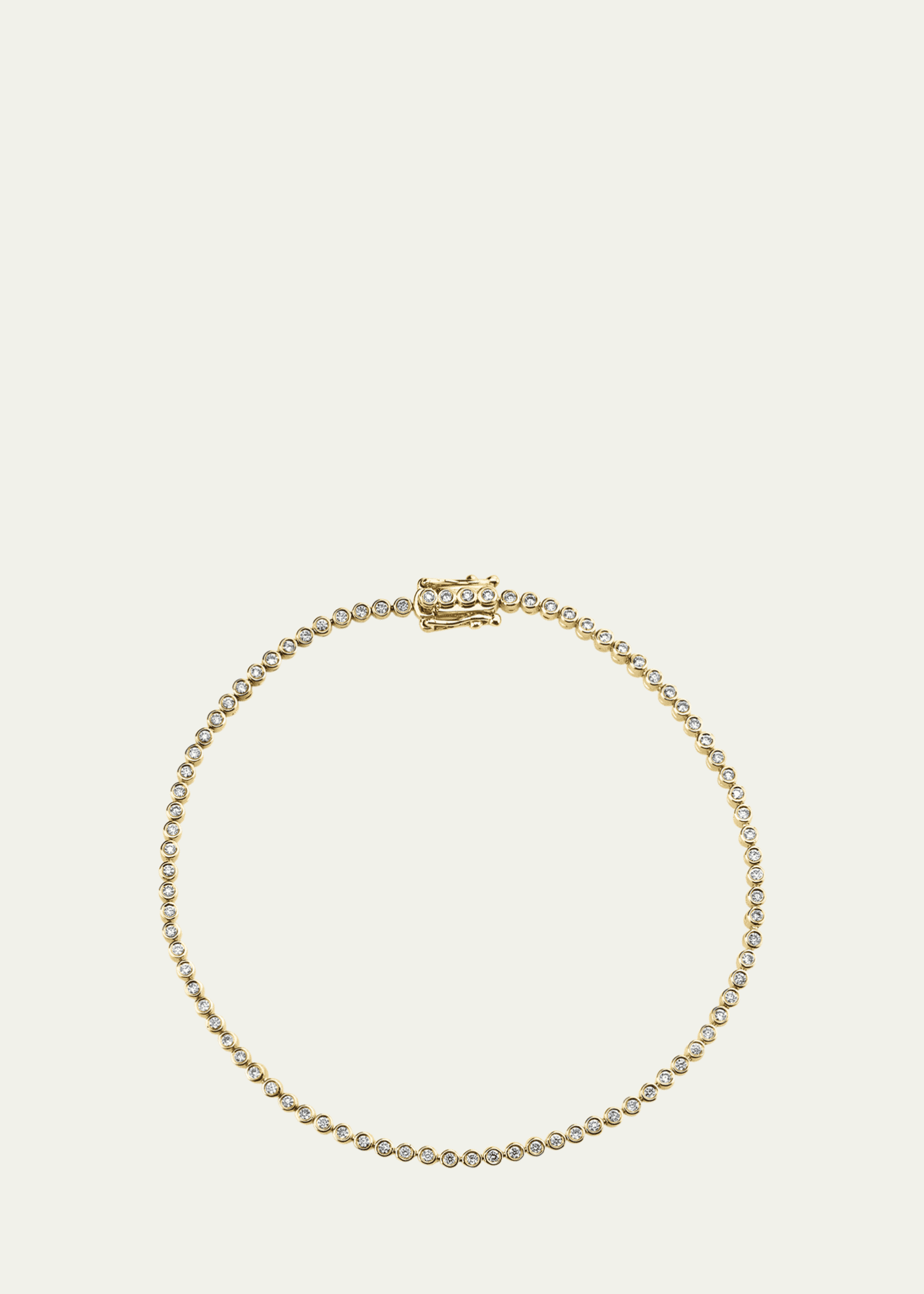 Sydney Evan 14K Diamond Bezel Eternity Bracelet Bergdorf Goodman