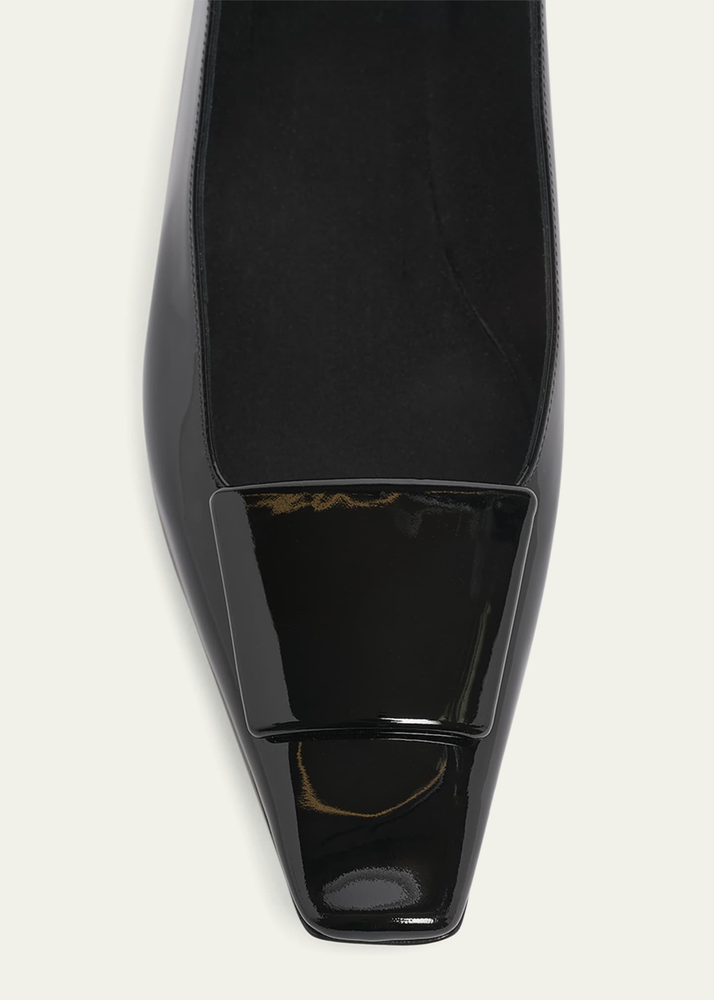 Saint Laurent Poppy Patent Buckle Foldable Ballerina Flats Image 4 of 4