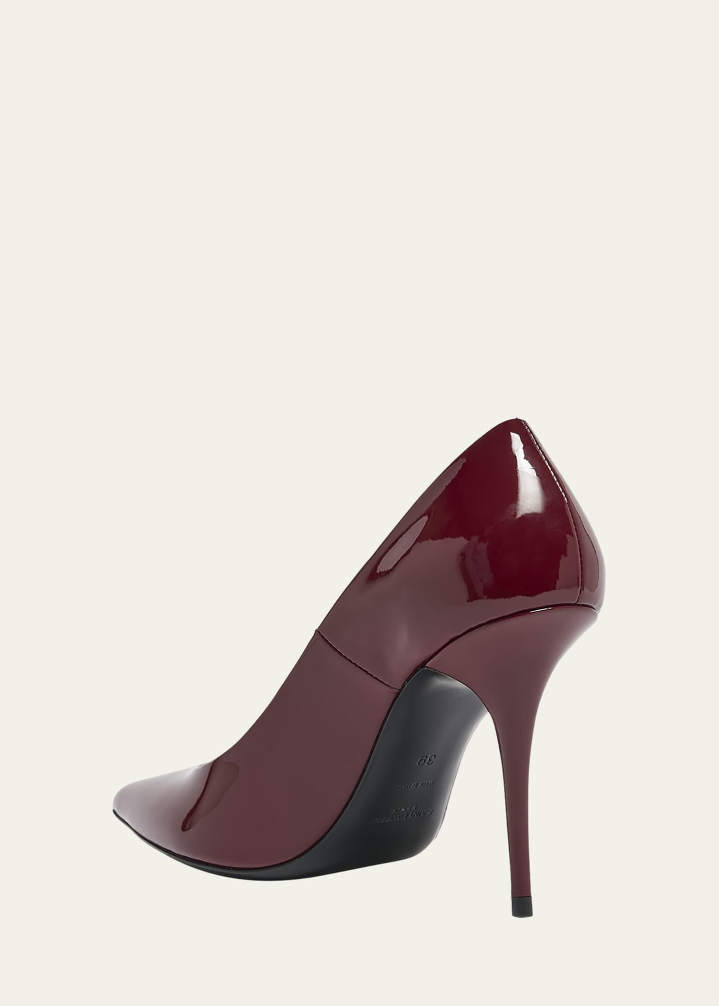 Saint Laurent Norma Glossy Leather Pumps Image 3 of 4